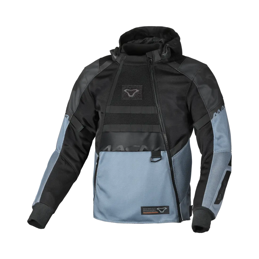 Macna Rebelite Textile Jacket Black / Grey FREE UK Delivery, FREE 365 Day Returns | Moto Central