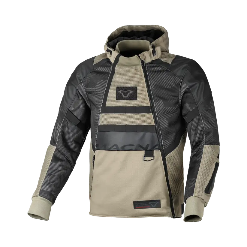 Macna Rebelite Textile Jacket Black / Camo / Taupe FREE UK Delivery, FREE 365 Day Returns | Moto Central