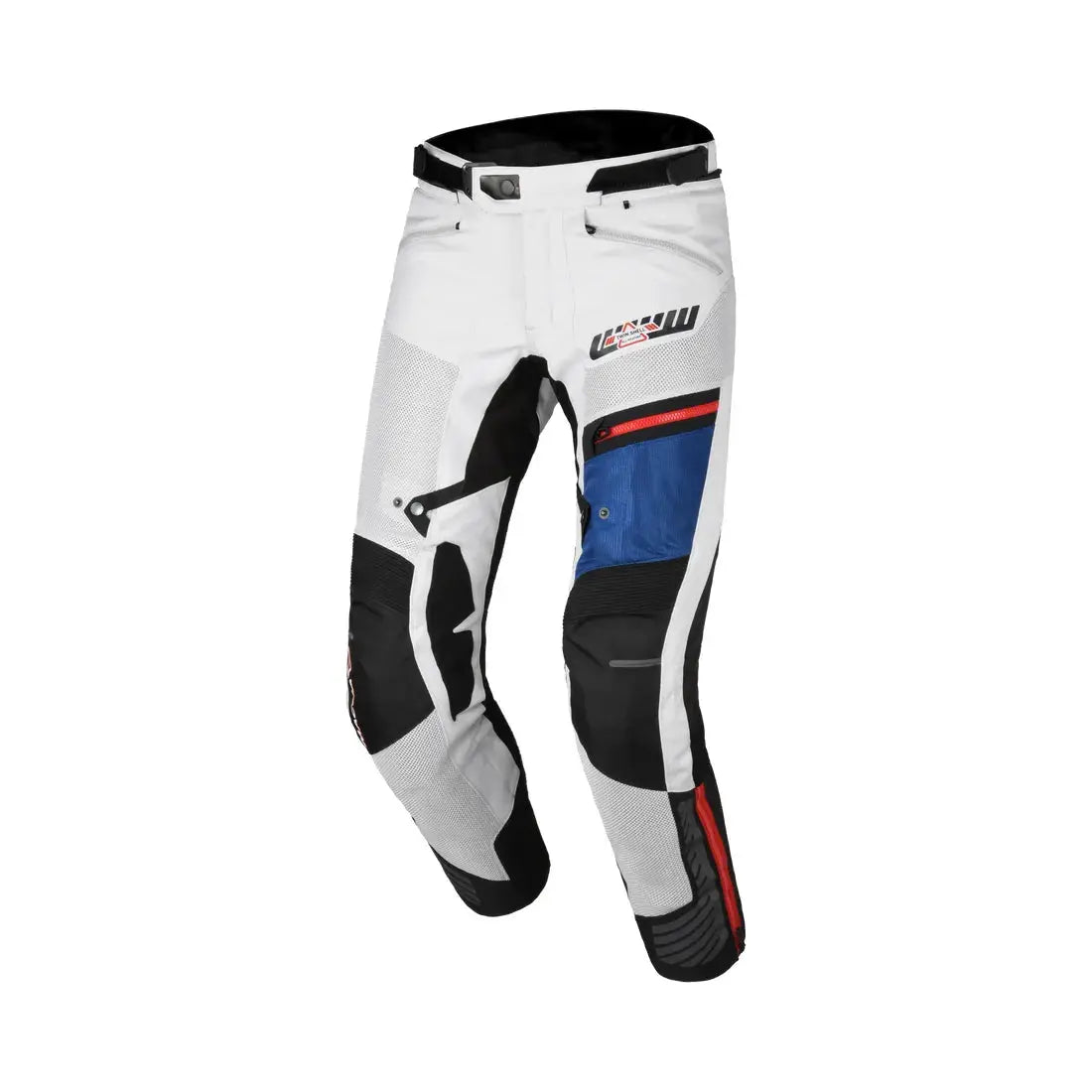Macna Synchrone Textile Trouser Light Grey / Black / Blue - FREE UK Shipping, FREE 365 Day Returns | Moto Central