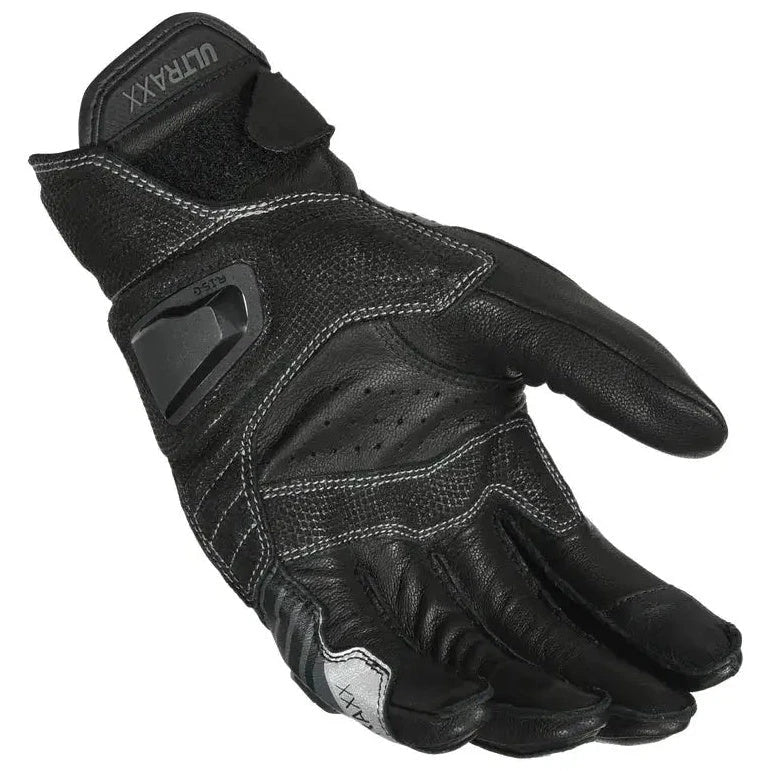 Macna Ultraxx Short Leather Gloves Black — palm view
