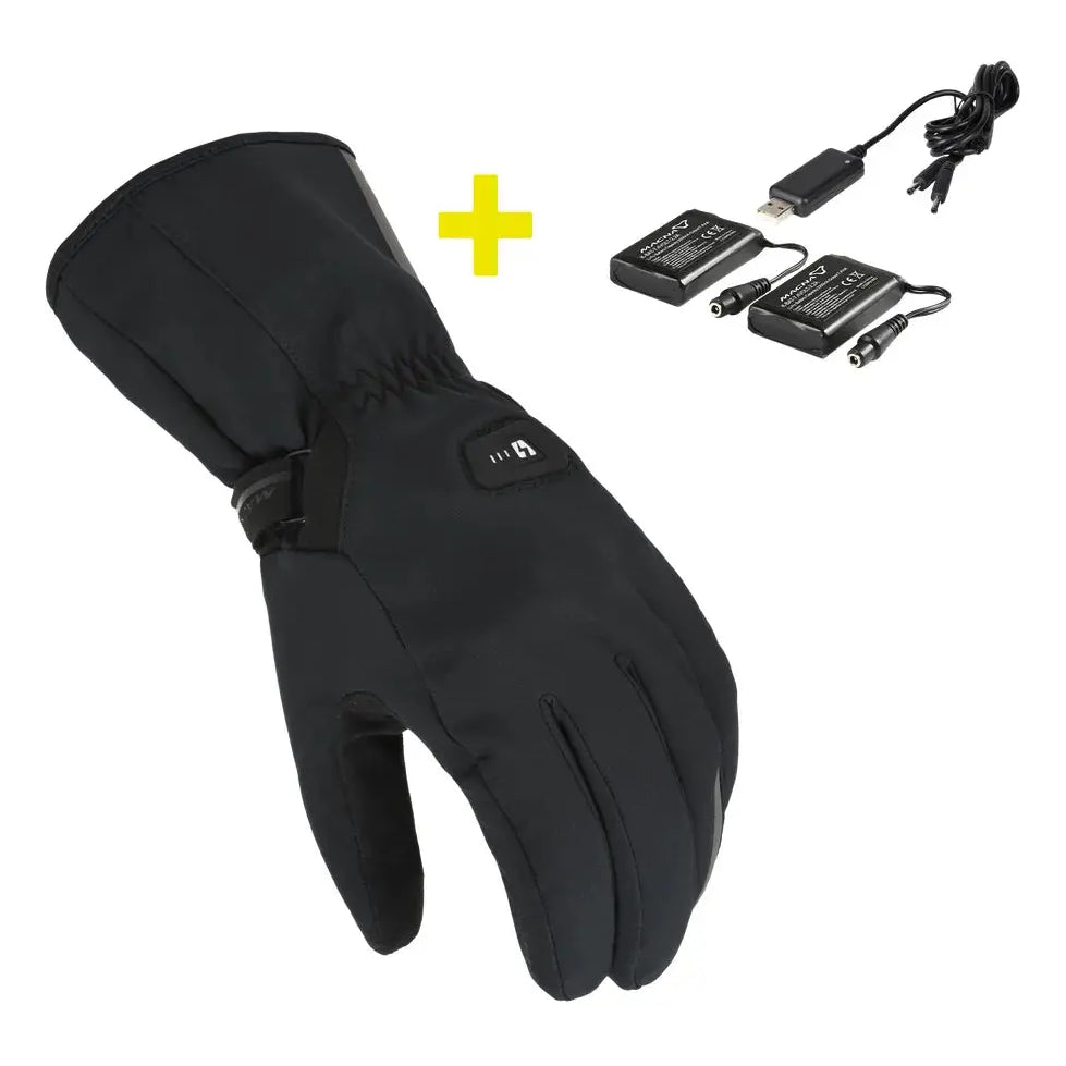 Macna Unite 2.0 RTX Heated Gloves With Kit Black - FREE UK Shipping, FREE 365 Day Returns | Moto Central