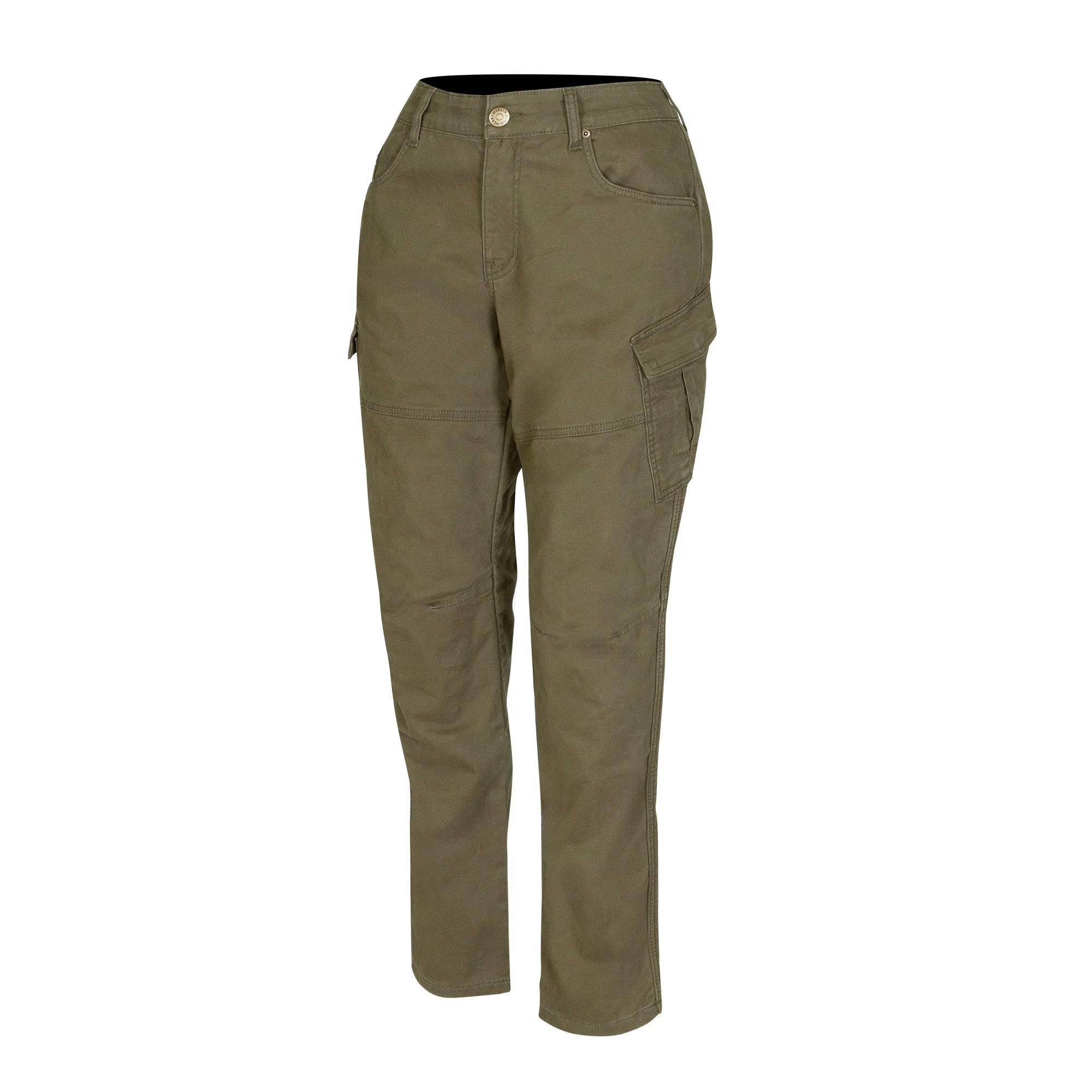 Merlin Mara D3O Ladies Cargo Jeans Green