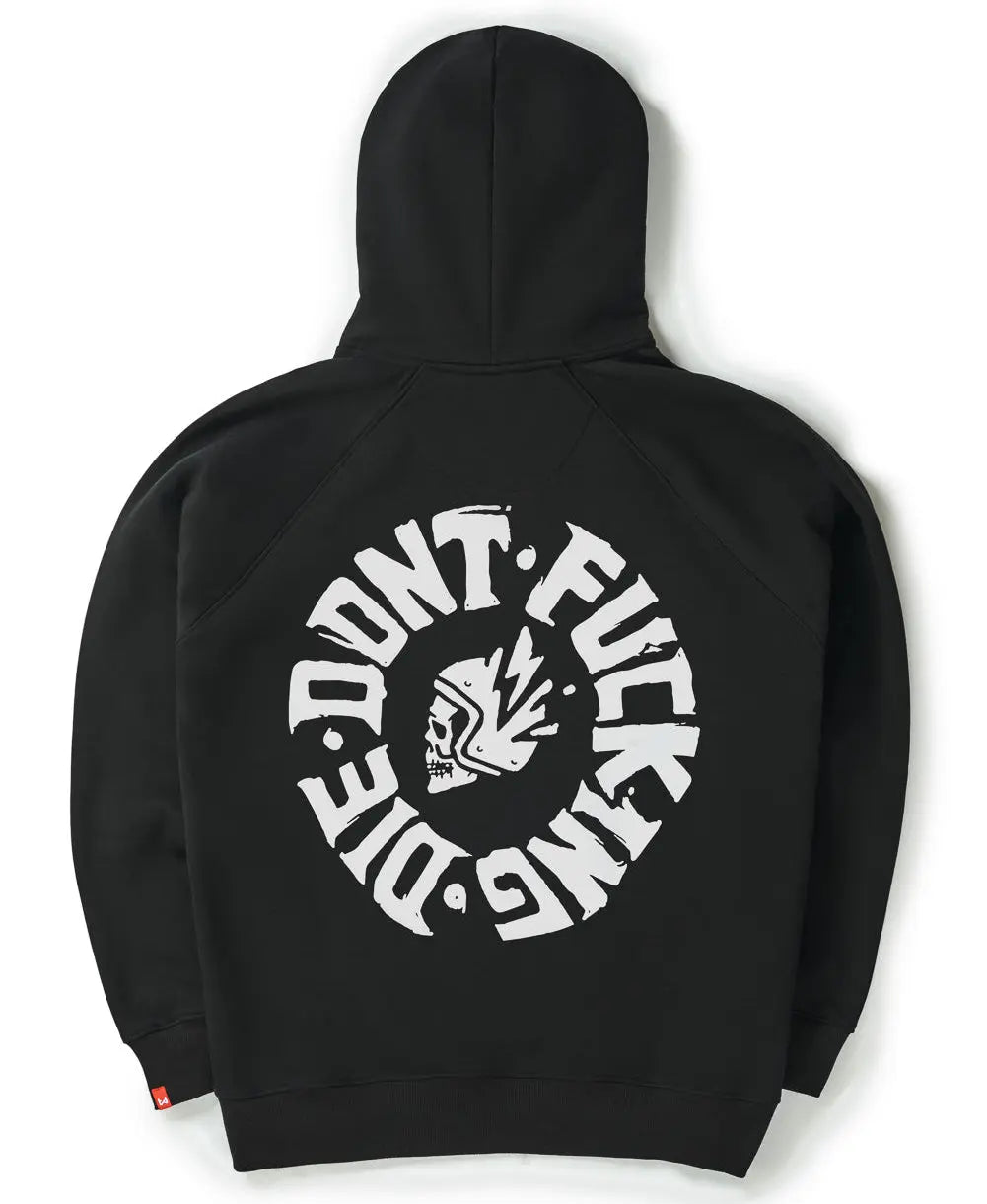 Pando Moto Max Dont Die Oversized Hoodie Black FREE UK Delivery, FREE 365 Day Returns | Moto Central