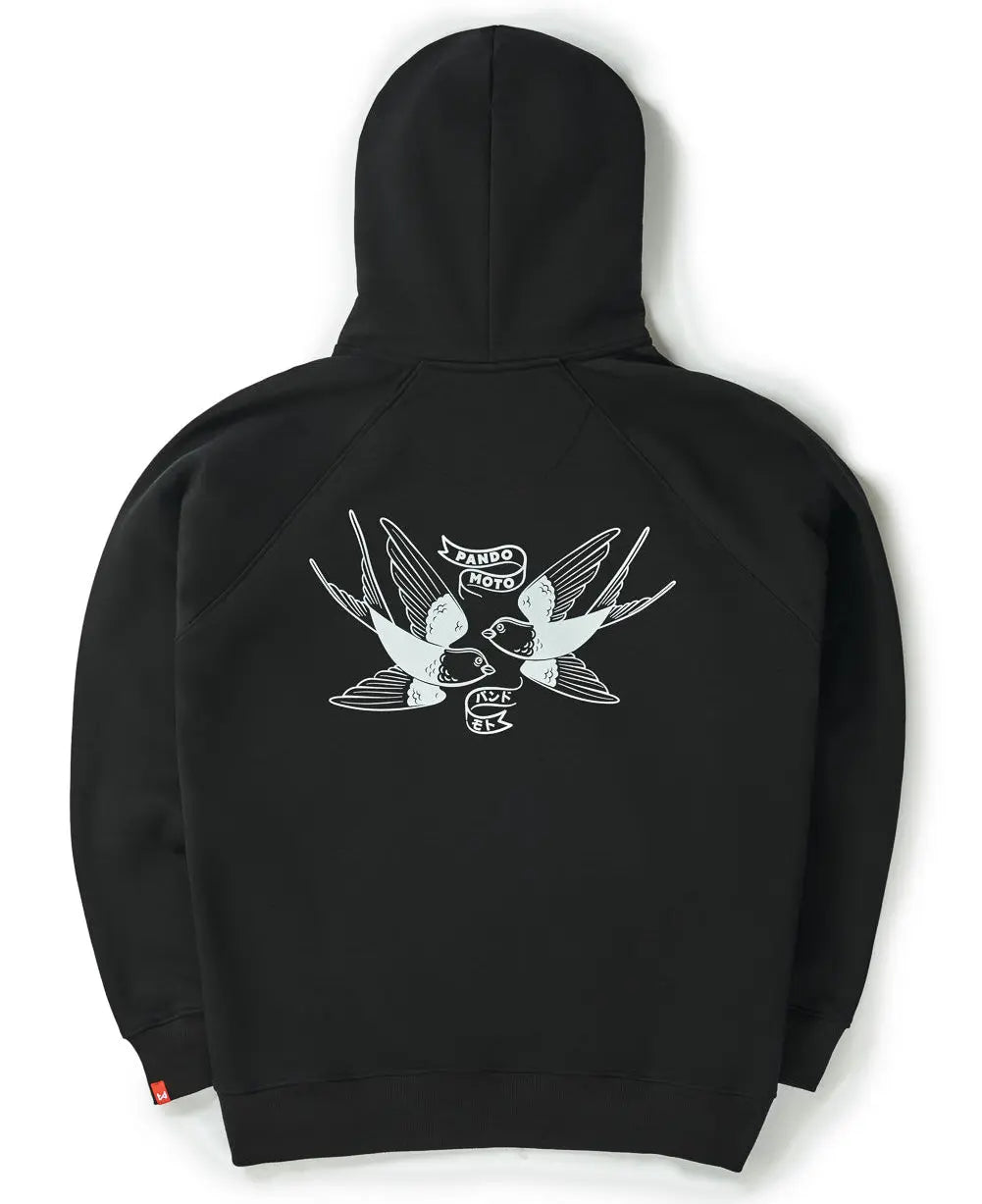 Pando Moto Max Tokyo Oversized Hoodie Black FREE UK Delivery, FREE 365 Day Returns | Moto Central