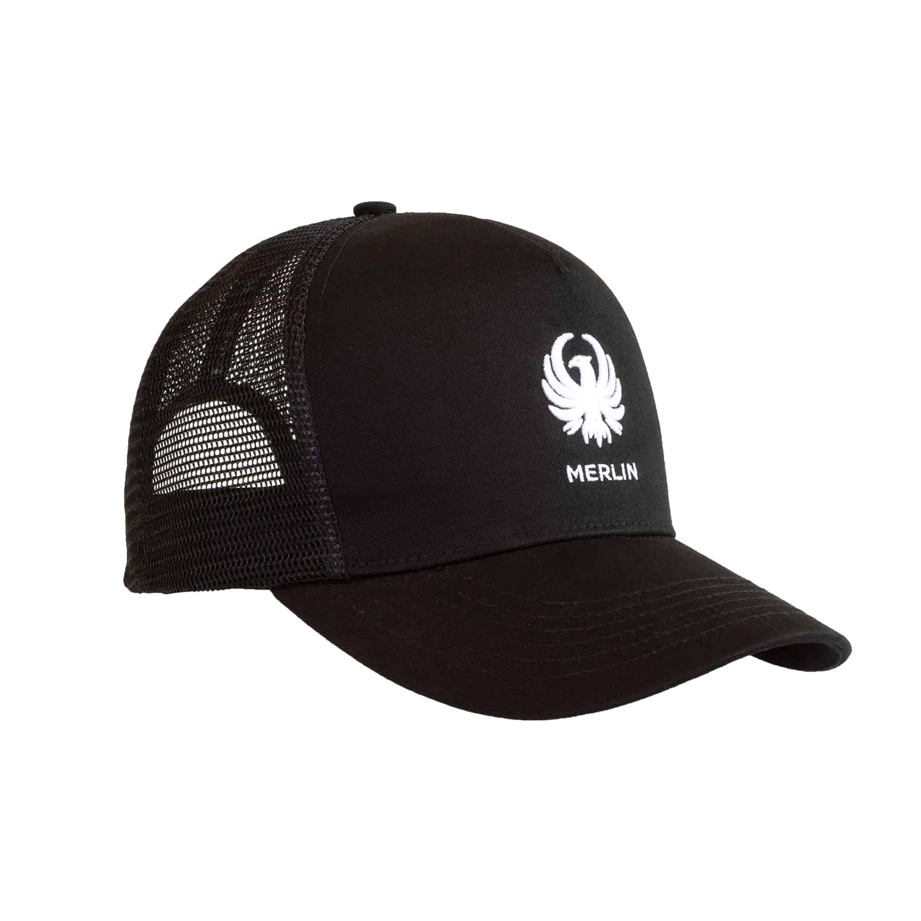 Merlin Burford Core Trucker Cap Black FREE UK Delivery, FREE 365 Day Returns | Moto Central