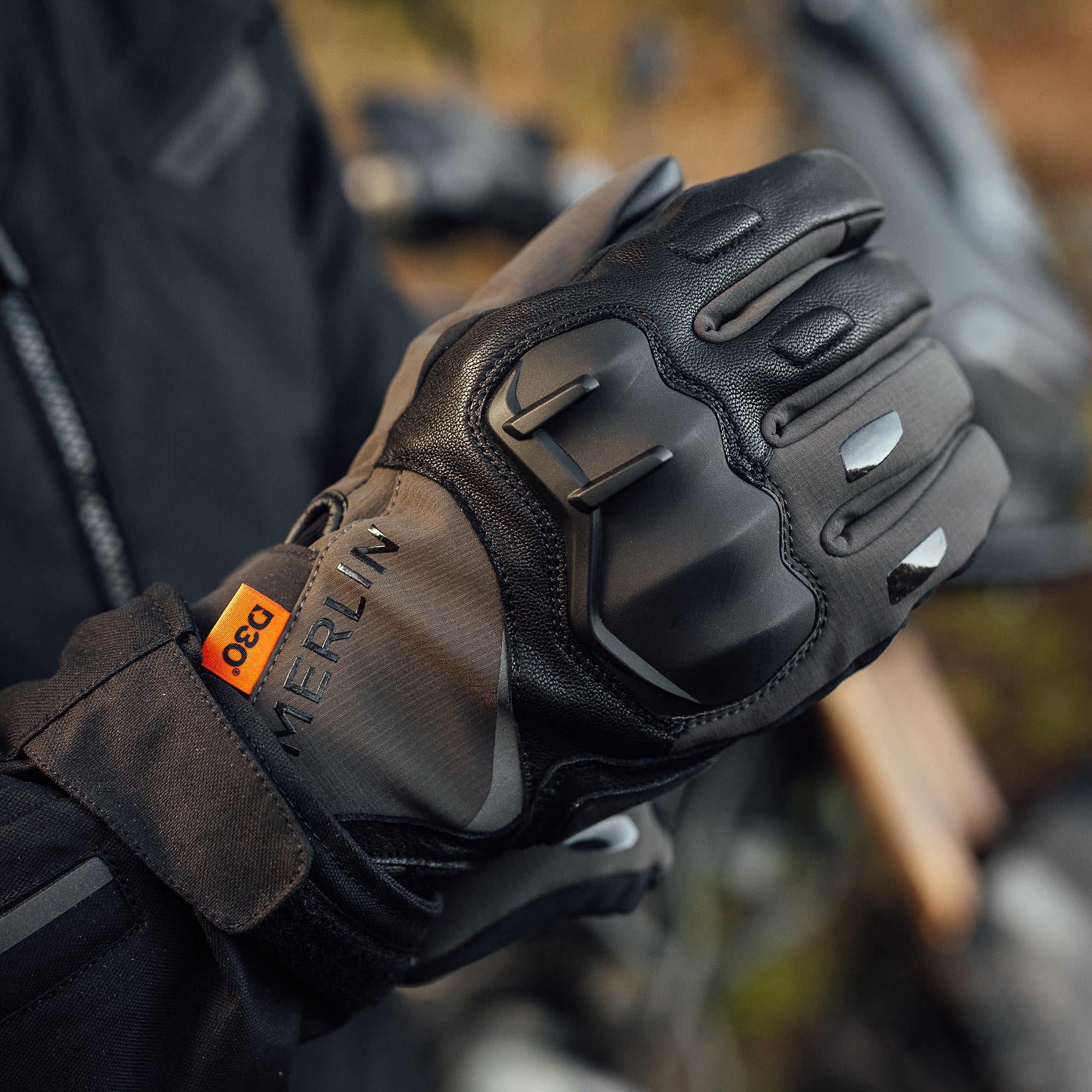 Merlin Denali D3O Waterproof Textile Gloves Grey FREE UK Delivery, FREE 365 Day Returns | Moto Central