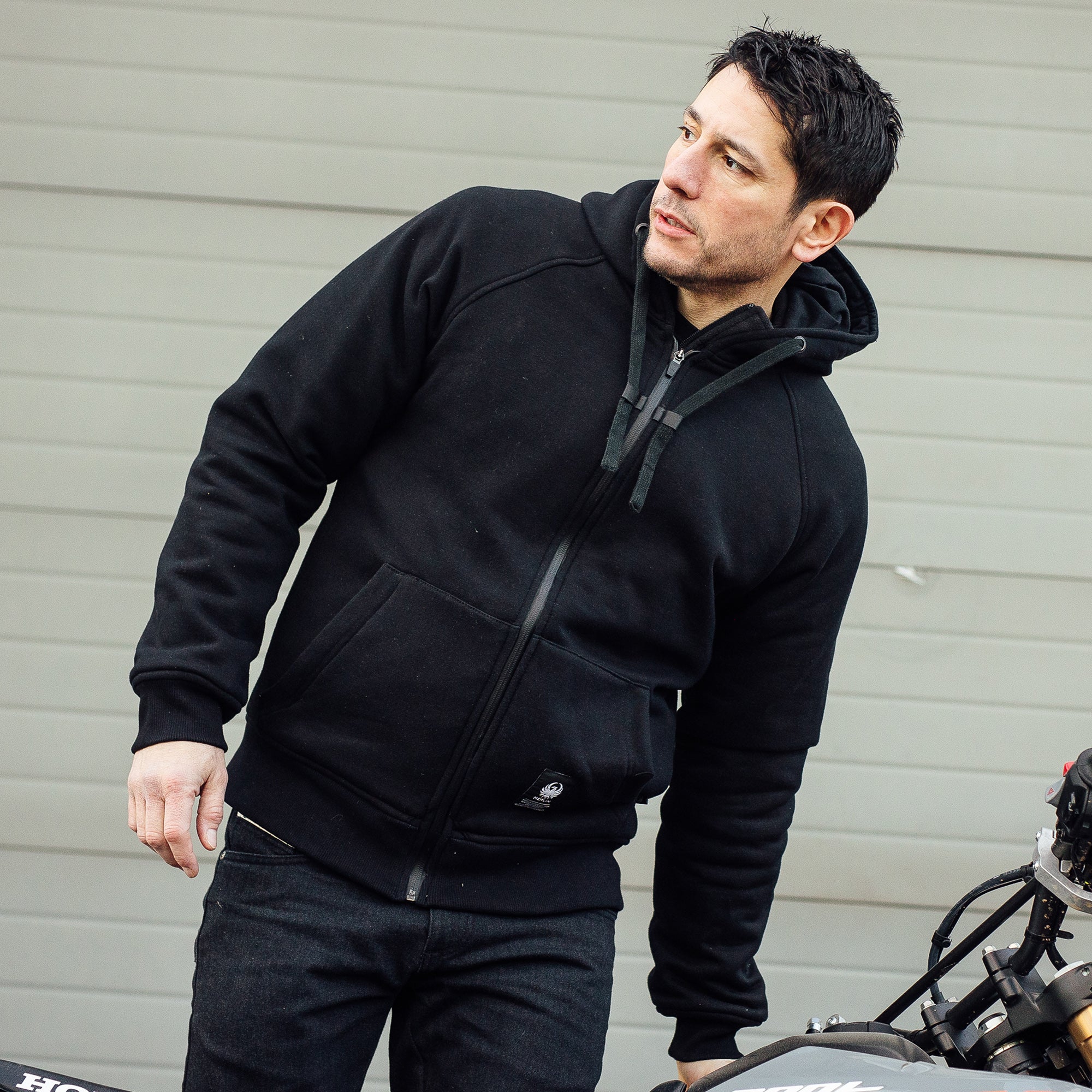 Merlin Hamlin Hydro Waterproof Riding Textile Hoody Black FREE UK Delivery, FREE 365 Day Returns | Moto Central