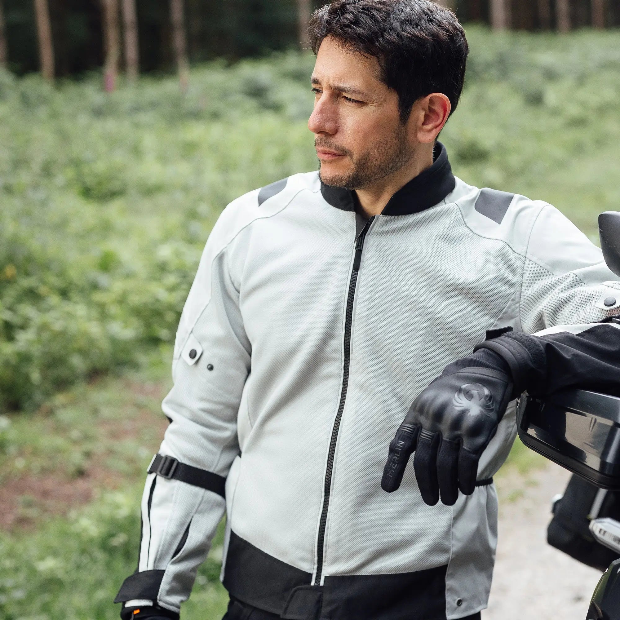 Merlin Taos Air Mesh D3O Jacket Ice FREE UK Delivery, FREE 365 Day Returns | Moto Central