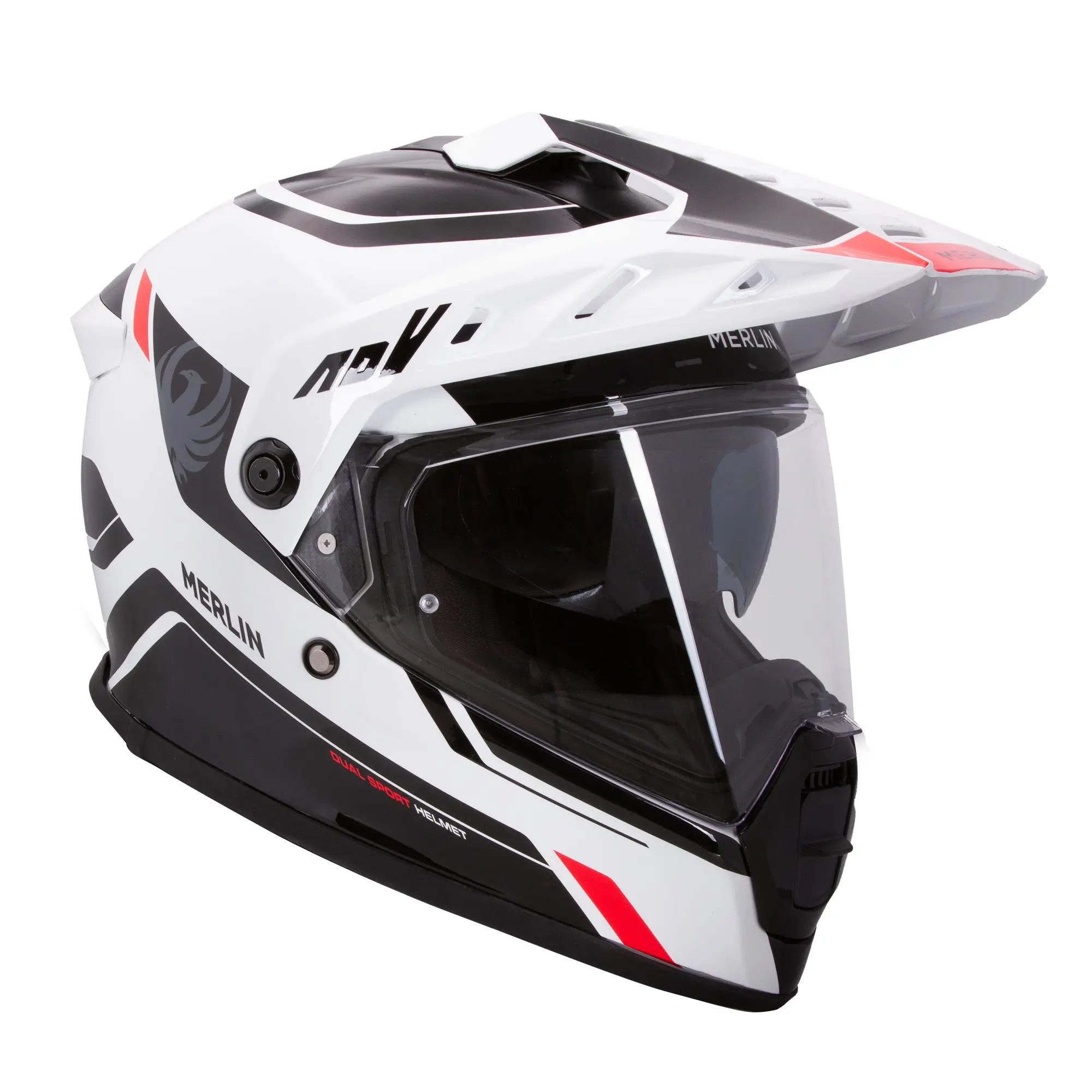 Merlin Torres Block White / Red FREE UK Delivery, FREE 365 Day Returns | Moto Central
