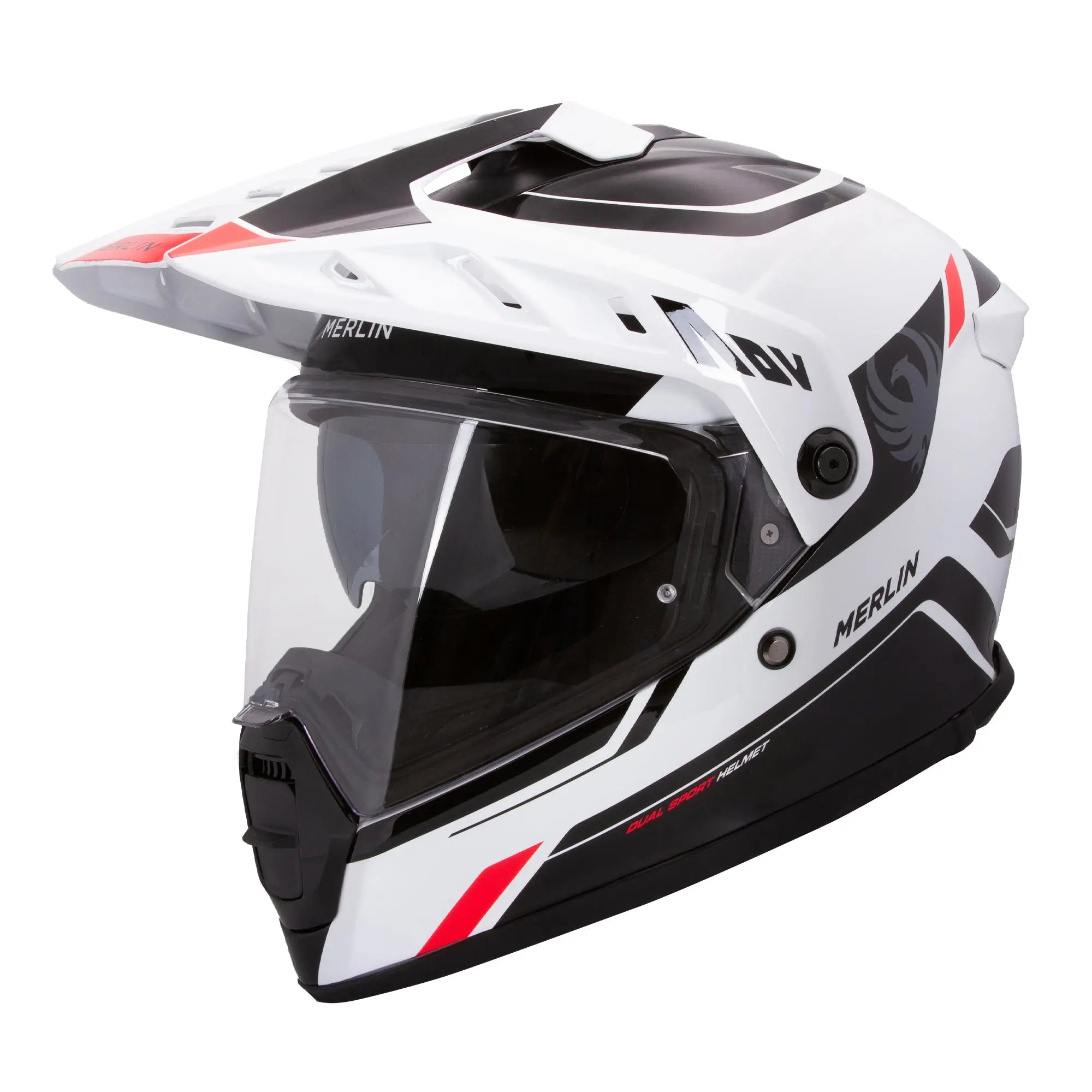 Merlin Torres Block White / Red FREE UK Delivery, FREE 365 Day Returns | Moto Central