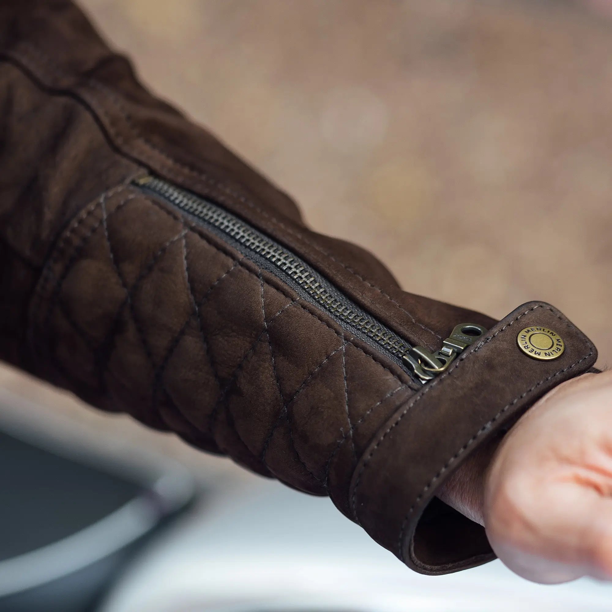 Merlin Torsten TFL D3O AAA Leather Jacket Brown FREE UK Delivery, FREE 365 Day Returns | Moto Central