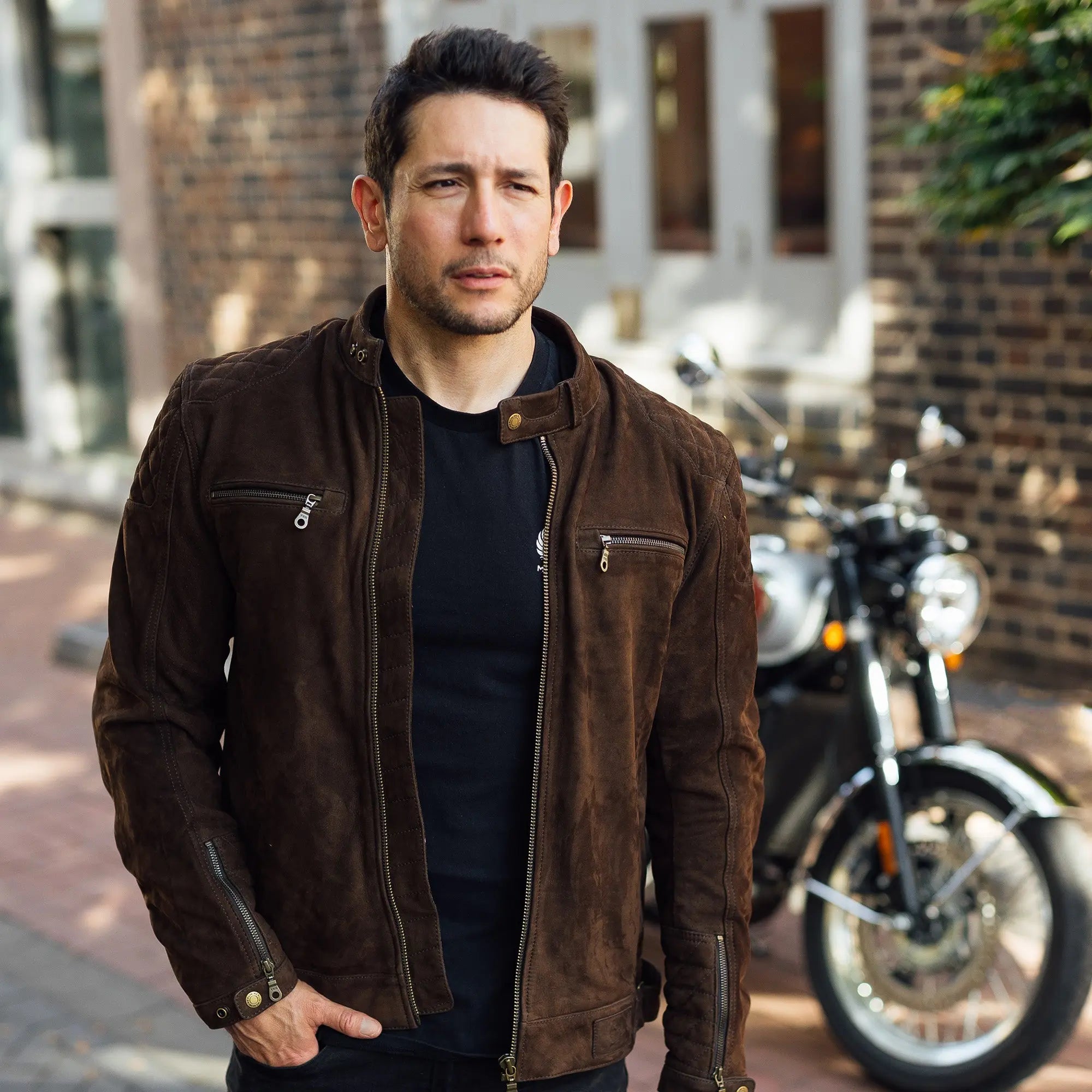 Merlin Torsten TFL D3O AAA Leather Jacket Brown FREE UK Delivery, FREE 365 Day Returns | Moto Central