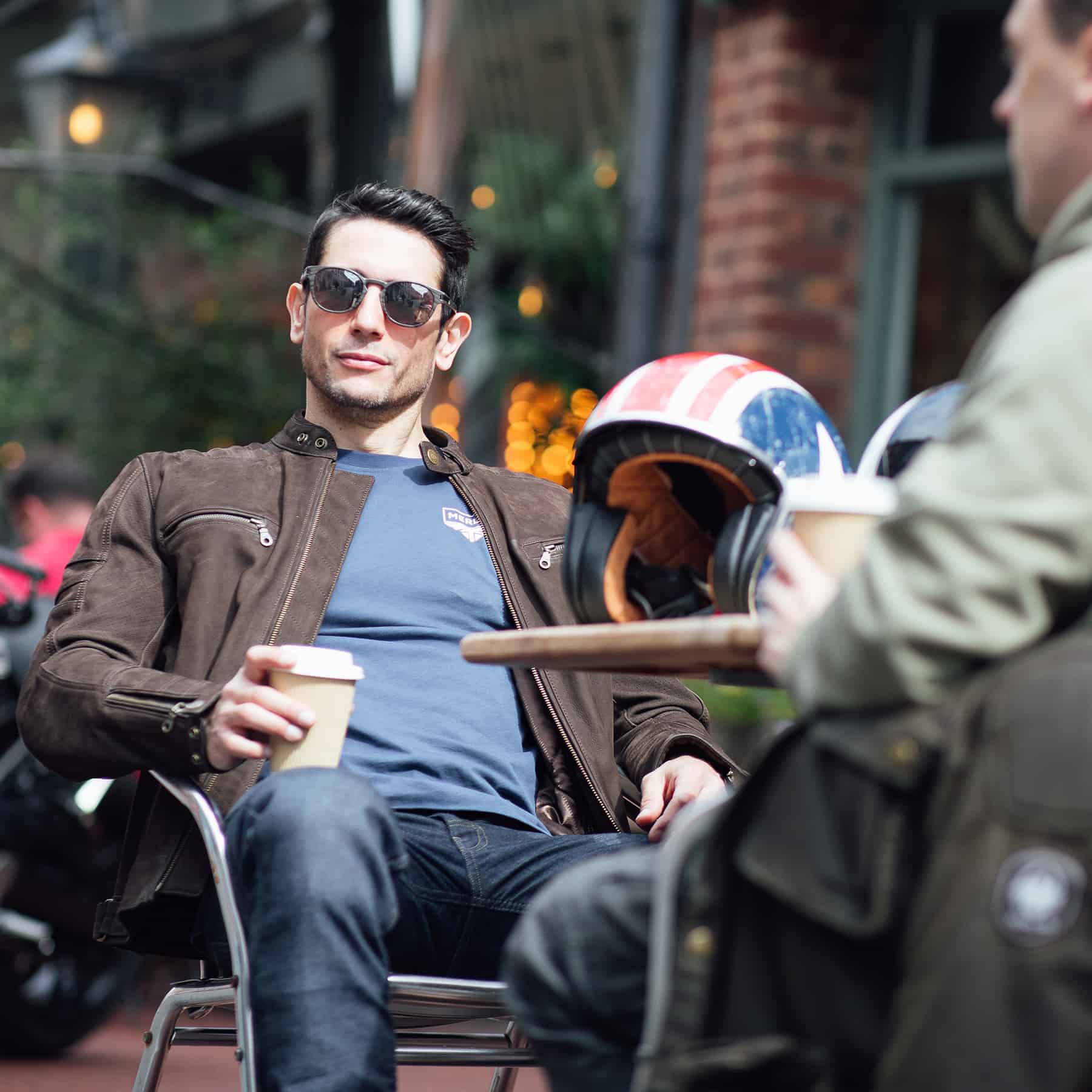 Merlin Truro Signature Tee Navy FREE UK Delivery, FREE 365 Day Returns | Moto Central