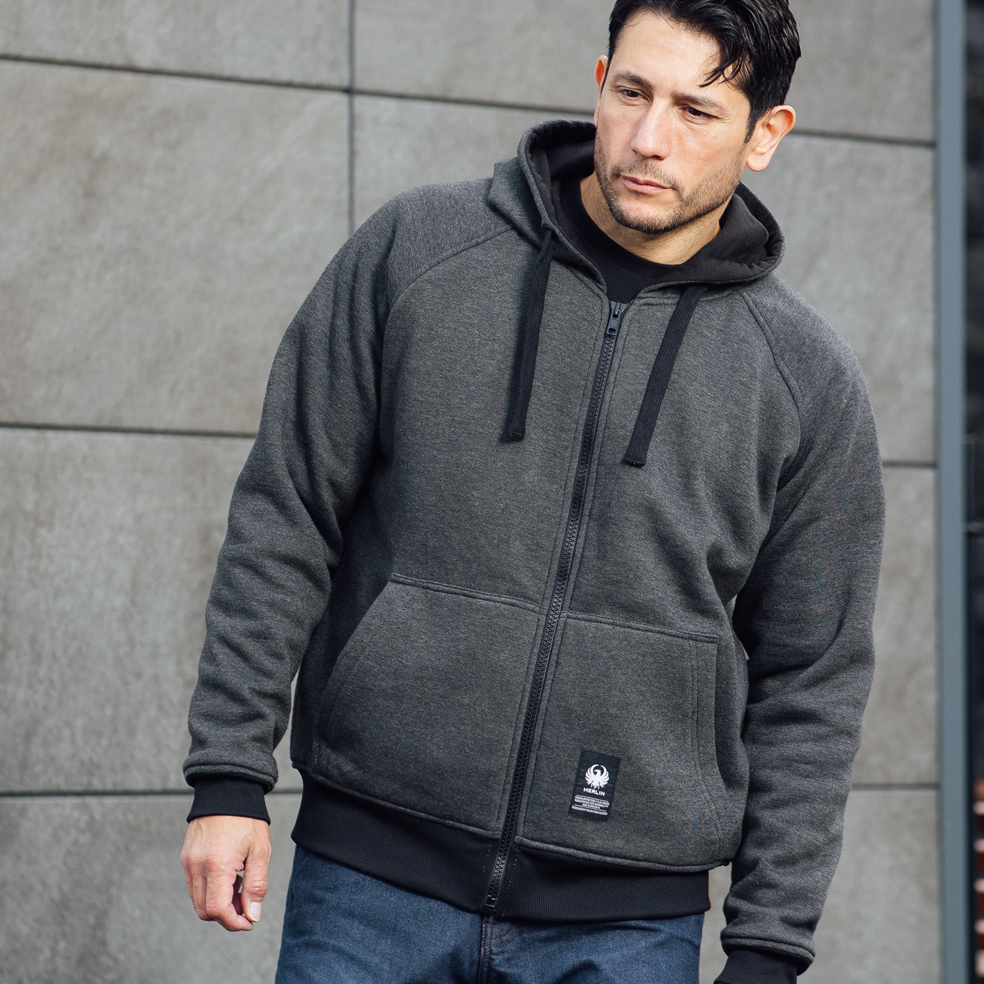 Merlin Hamlin 2 Hoody Charcoal FREE UK Delivery, FREE 365 Day Returns | Moto Central
