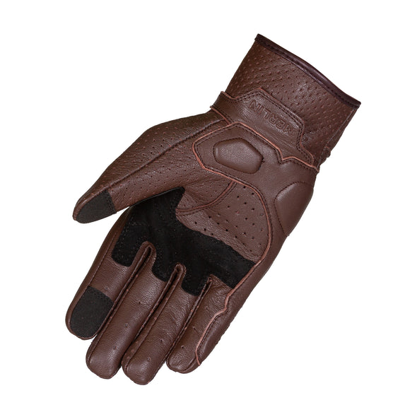 Merlin Legacy Ladies D3O Leather Gloves Dark Brown FREE UK Delivery, FREE 365 Day Returns | Moto Central