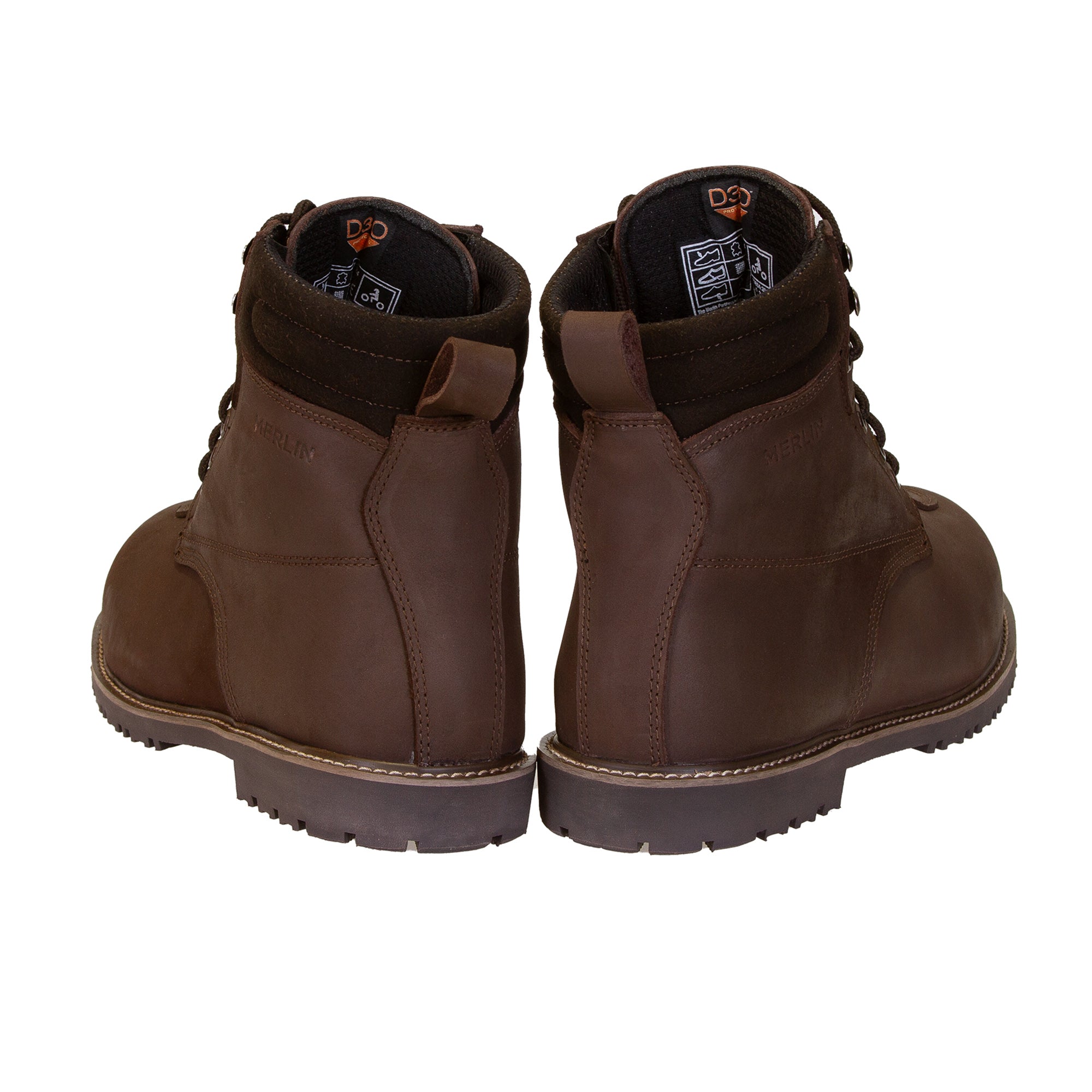 Merlin Ashford D3O Waterproof Boots Dark Brown FREE UK Delivery, FREE 365 Day Returns | Moto Central