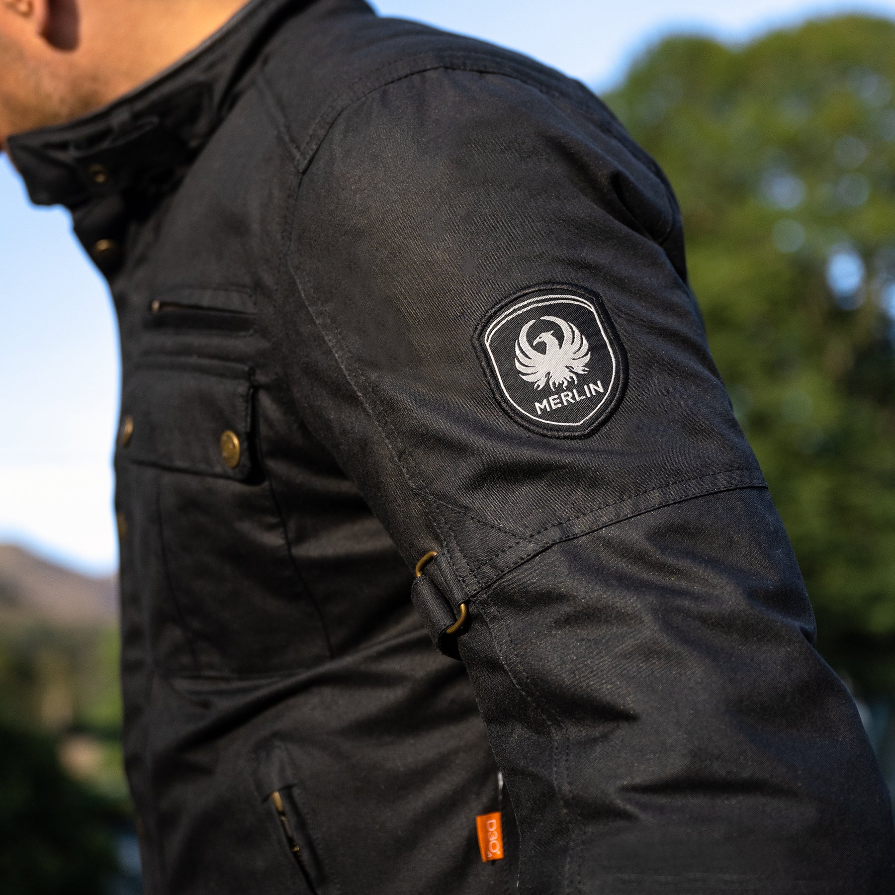 Merlin Barton 2 Wax Jacket Black FREE UK Delivery, FREE 365 Day Returns | Moto Central