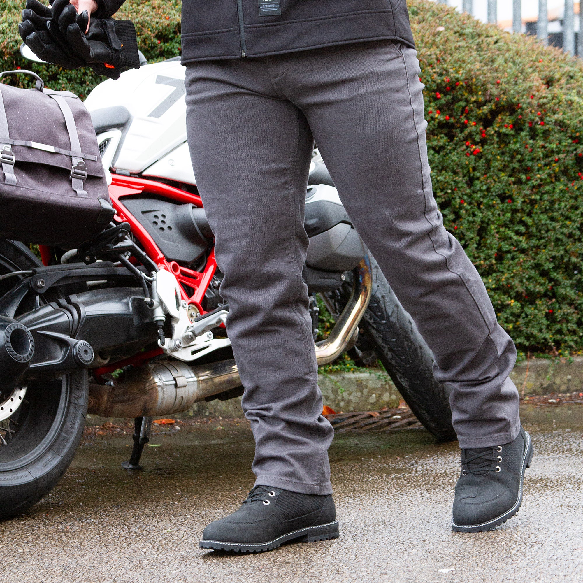 Merlin Brody D3O Single Layer Riding Chino Grey FREE UK Delivery, FREE 365 Day Returns | Moto Central