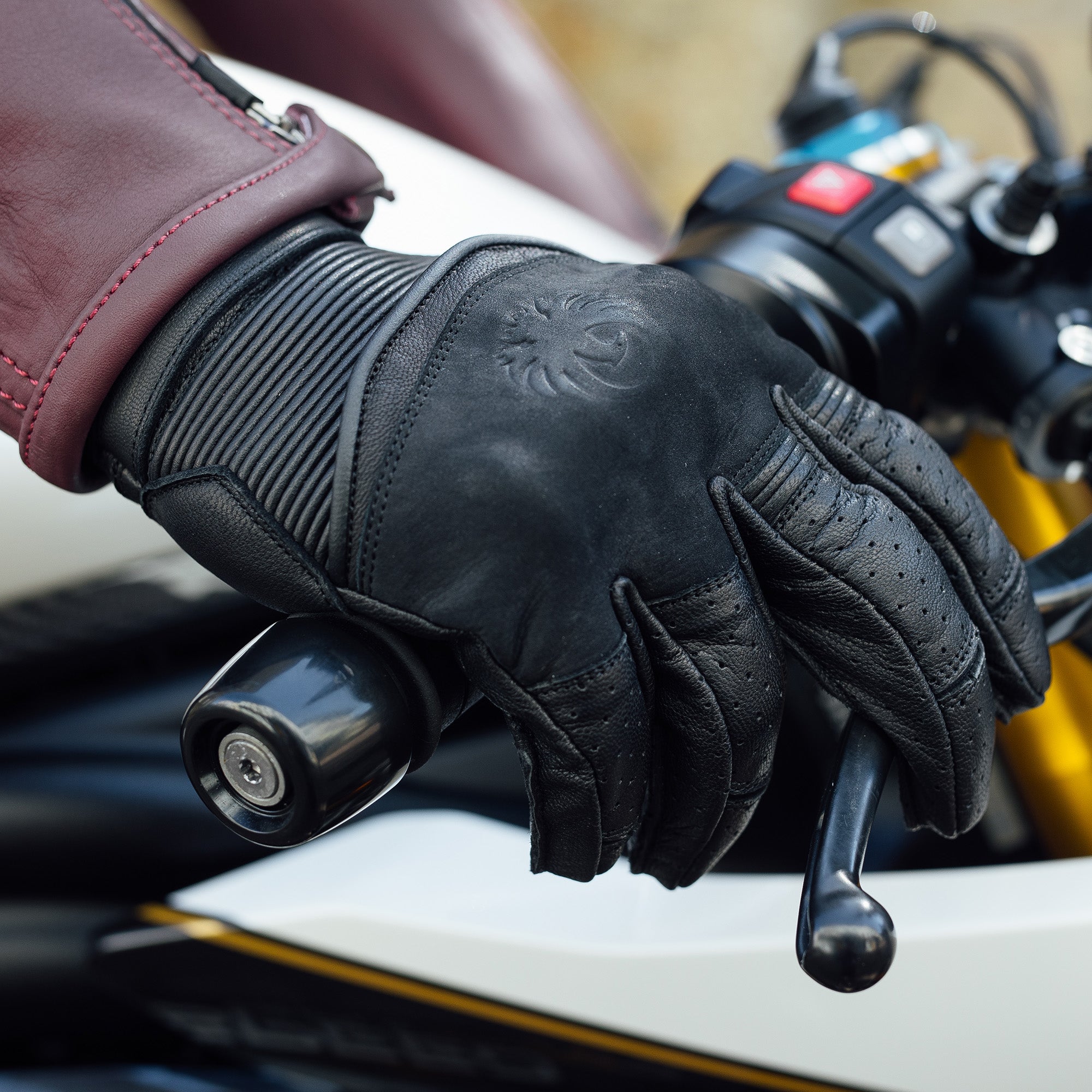 Merlin Imperial D3O Leather Gloves Black FREE UK Delivery, FREE 365 Day Returns | Moto Central