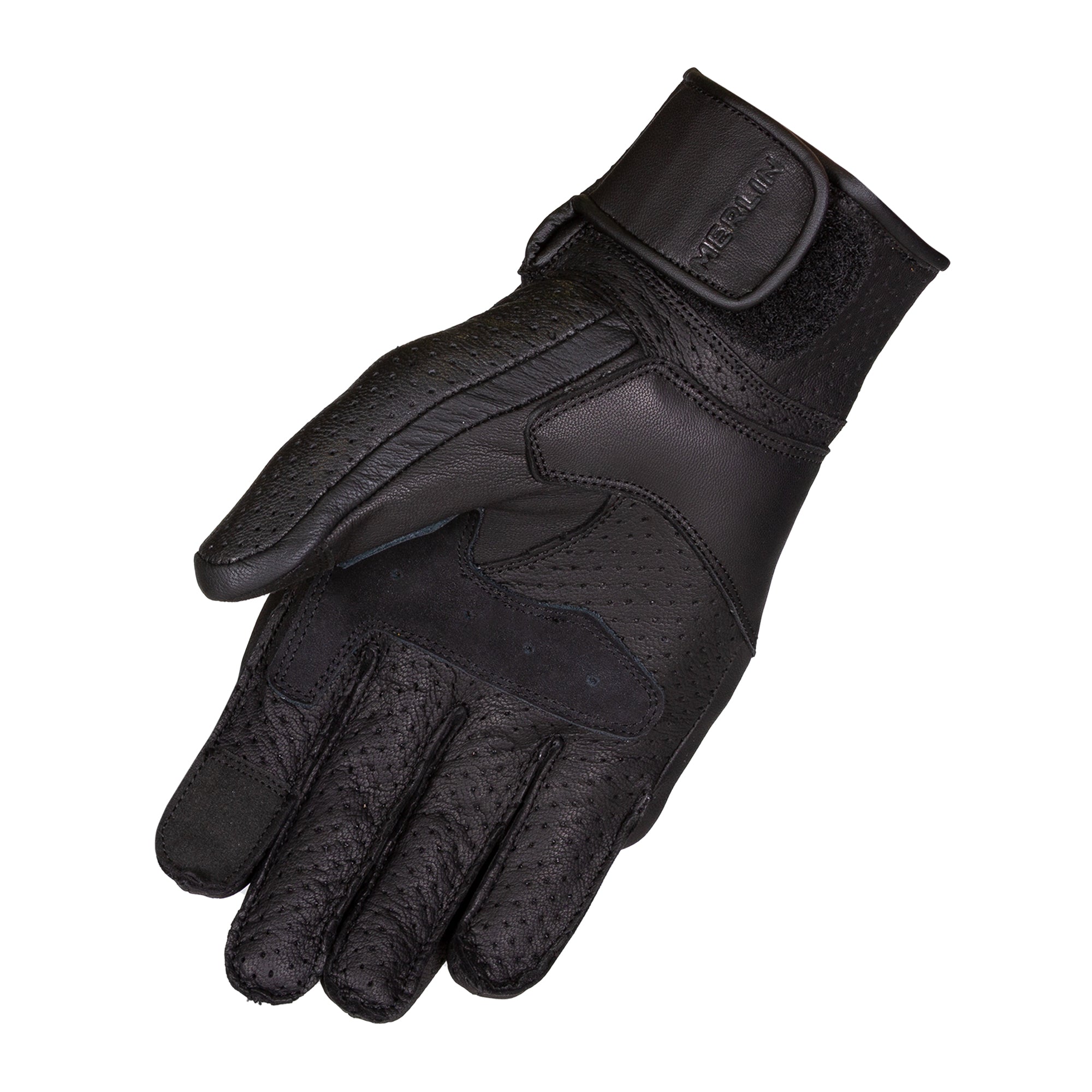 Merlin Imperial D3O Leather Gloves Black FREE UK Delivery, FREE 365 Day Returns | Moto Central