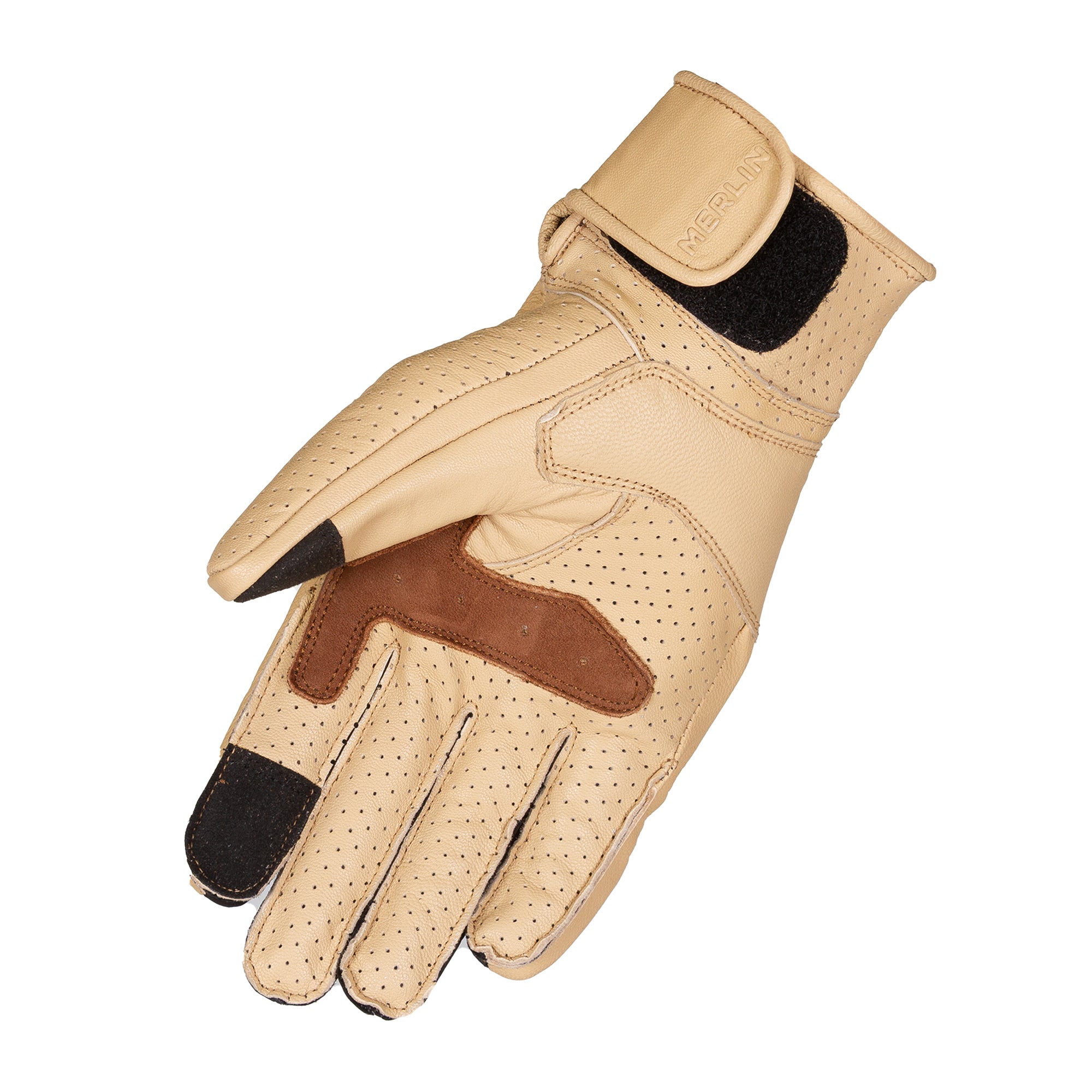 Merlin Imperial D3O Leather Gloves Tan FREE UK Delivery, FREE 365 Day Returns | Moto Central