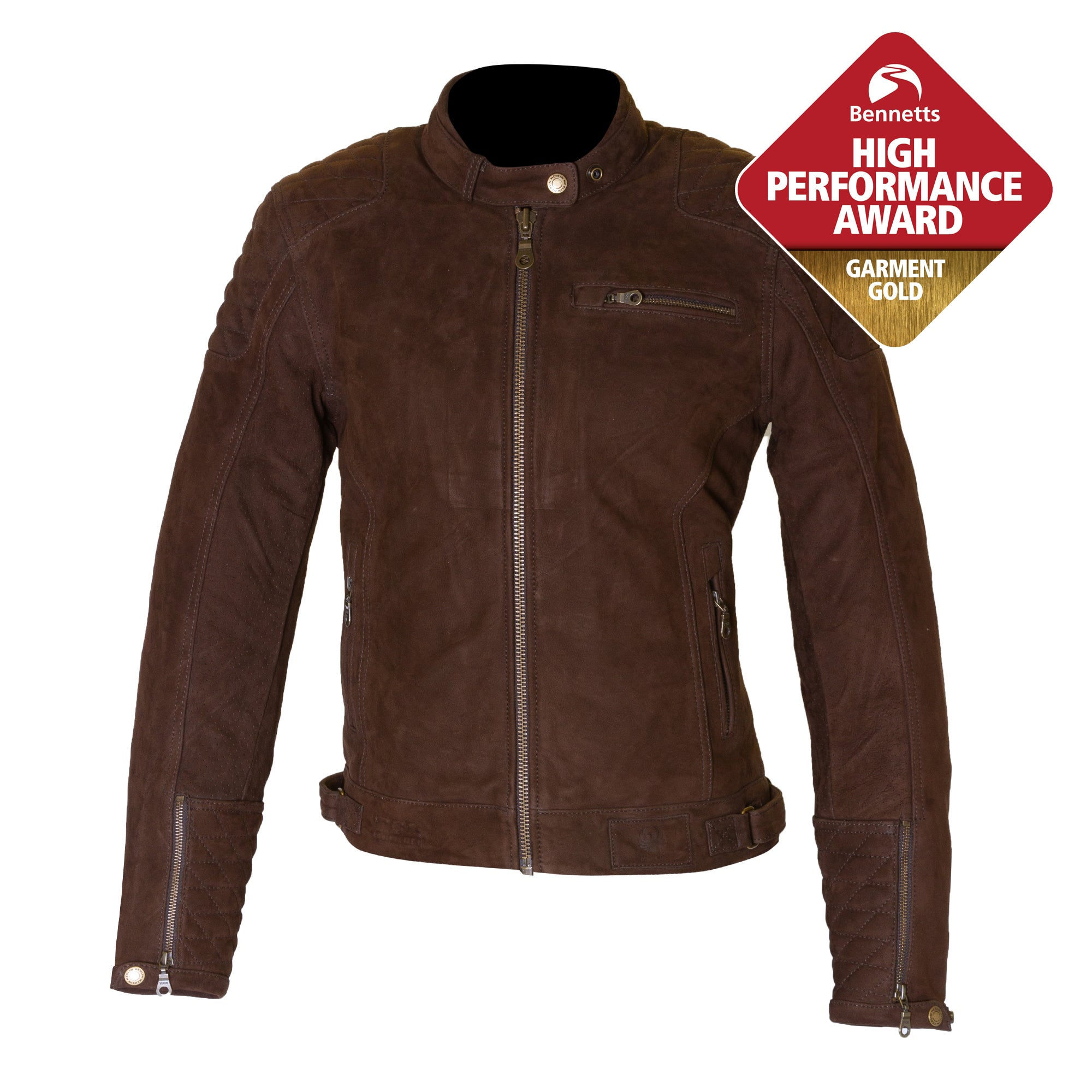 Merlin Isla TFL D3O AAA Ladies Leather Jacket Brown FREE UK Delivery, FREE 365 Day Returns | Moto Central