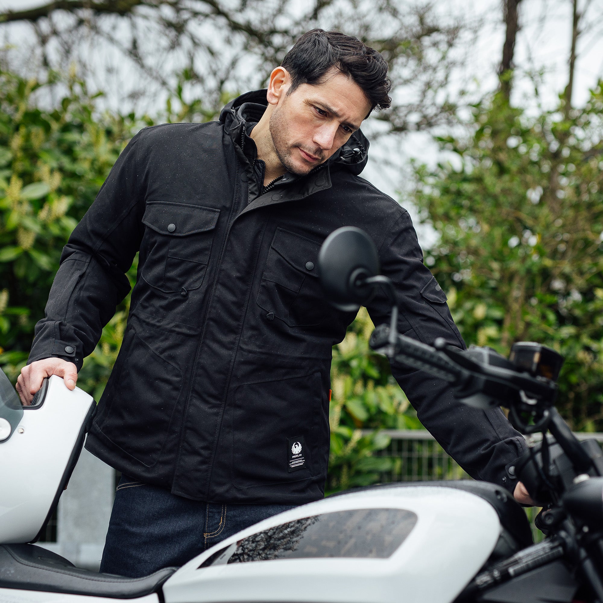 Merlin Jagger D3O Urban Utility Jacket Black FREE UK Delivery, FREE 365 Day Returns | Moto Central