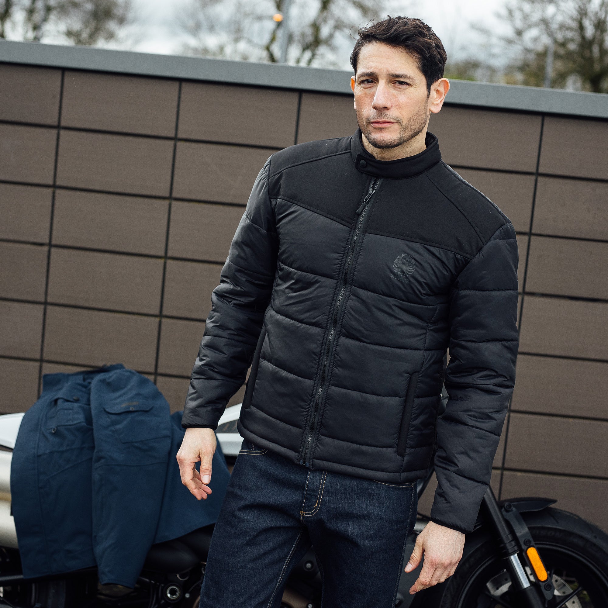 Merlin Jagger D3O Urban Utility Jacket Navy FREE UK Delivery, FREE 365 Day Returns | Moto Central