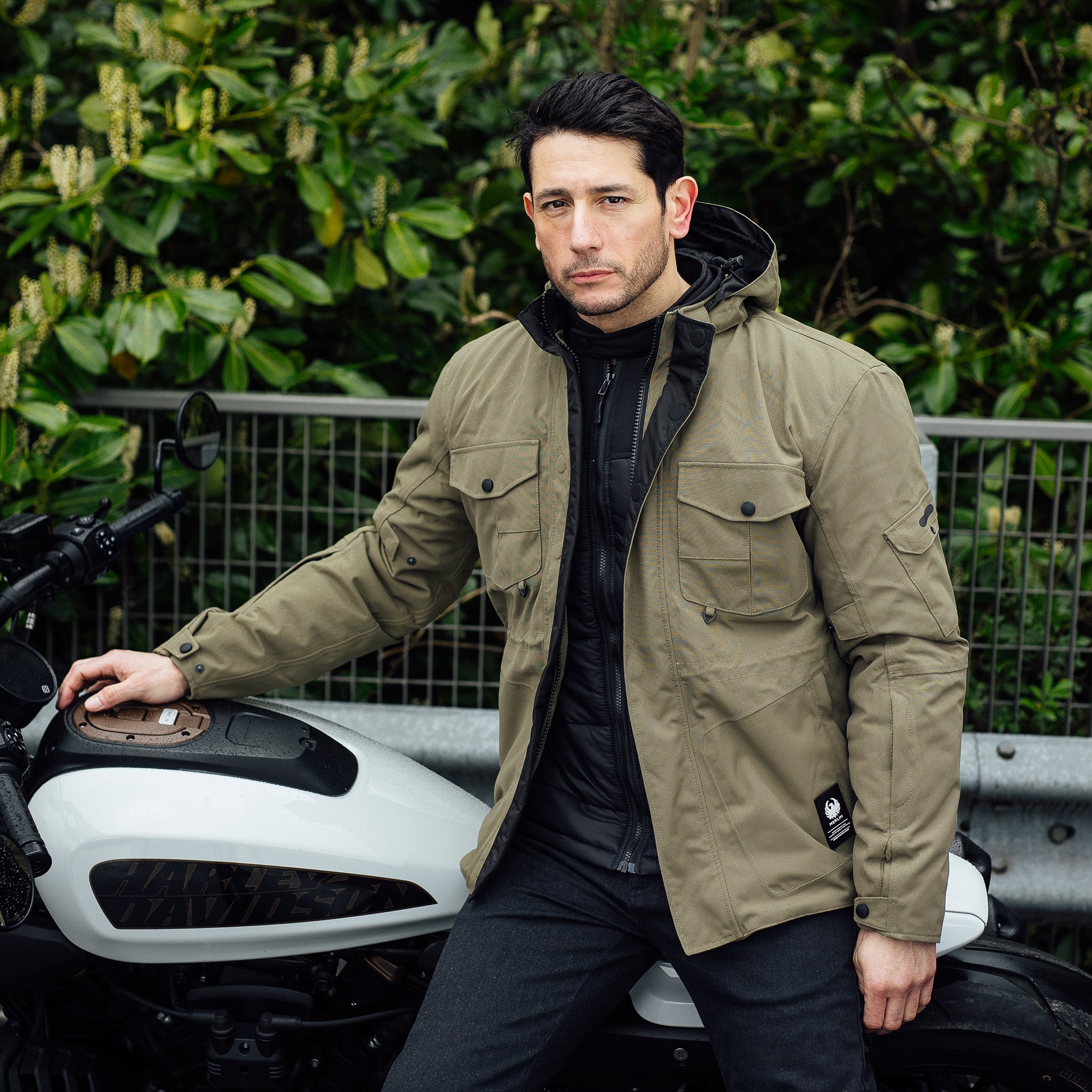 Merlin Jagger D3O Urban Utility Jacket Olive FREE UK Delivery, FREE 365 Day Returns | Moto Central