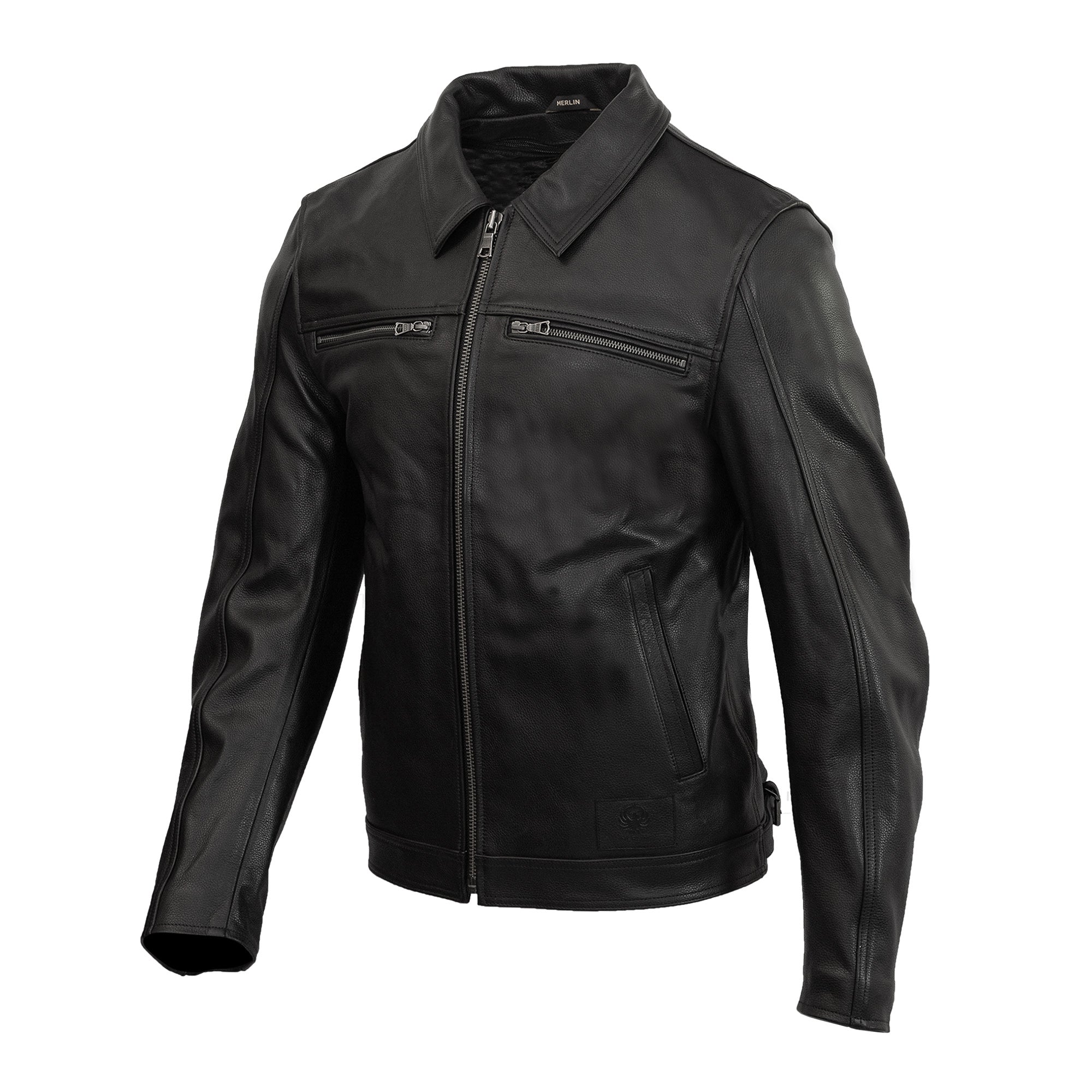 Merlin Kingsbury D3O AAA Leather Jacket Black FREE UK Delivery, FREE 365 Day Returns | Moto Central