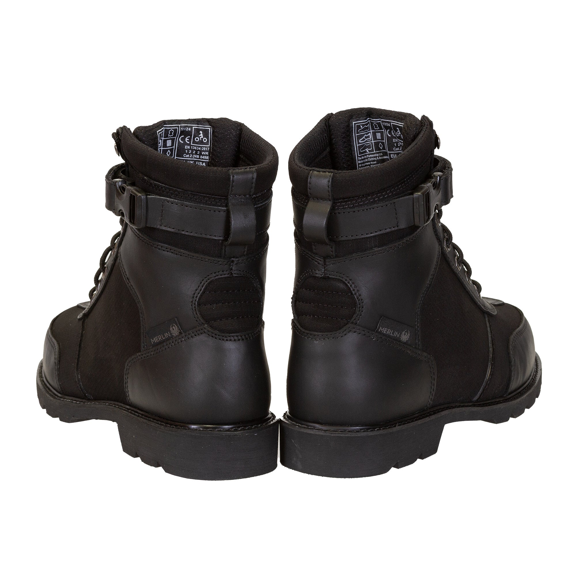 Merlin Magnum Utility D3O Waterproof Boots Black FREE UK Delivery, FREE 365 Day Returns | Moto Central