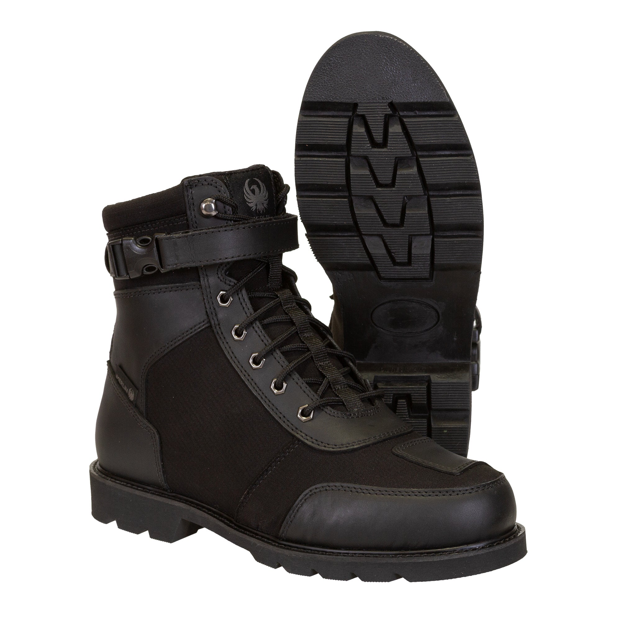 Merlin Magnum Utility D3O Waterproof Boots Black FREE UK Delivery, FREE 365 Day Returns | Moto Central