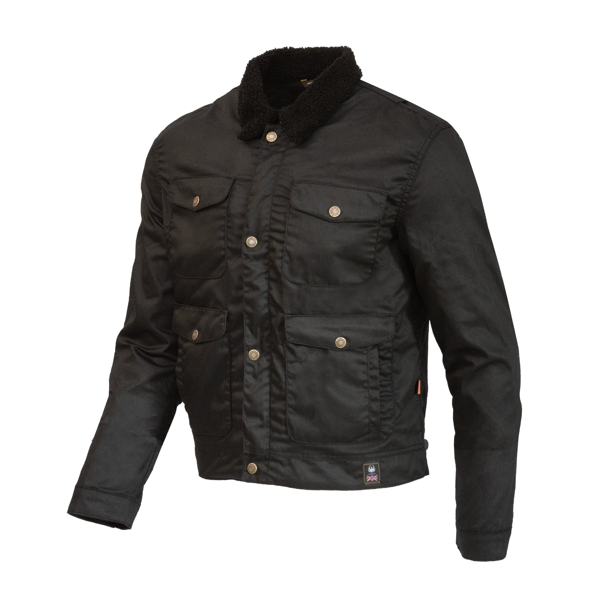 Merlin Millington Cotec D3O Borg Jacket Black FREE UK Delivery, FREE 365 Day Returns | Moto Central
