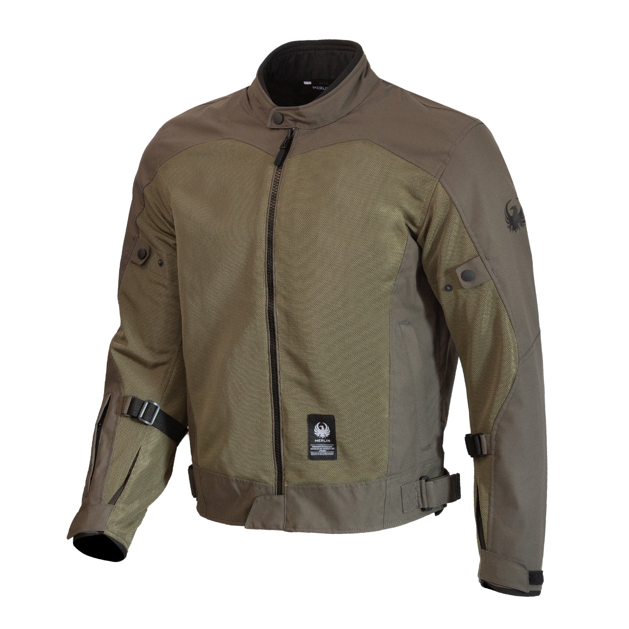 Merlin Prospect Air Mesh Jacket Olive FREE UK Delivery, FREE 365 Day Returns | Moto Central
