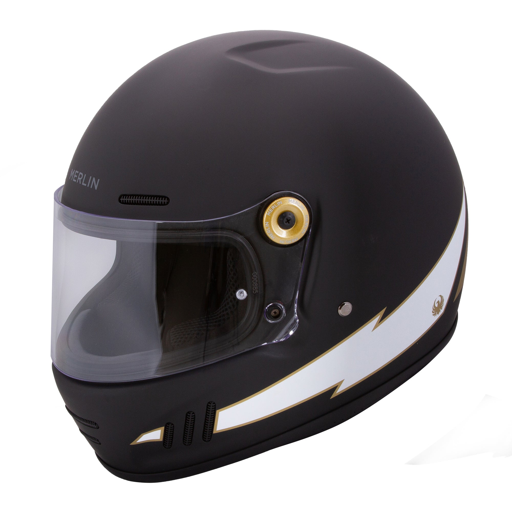 Merlin Revival Flash Matt Black FREE UK Delivery, FREE 365 Day Returns | Moto Central