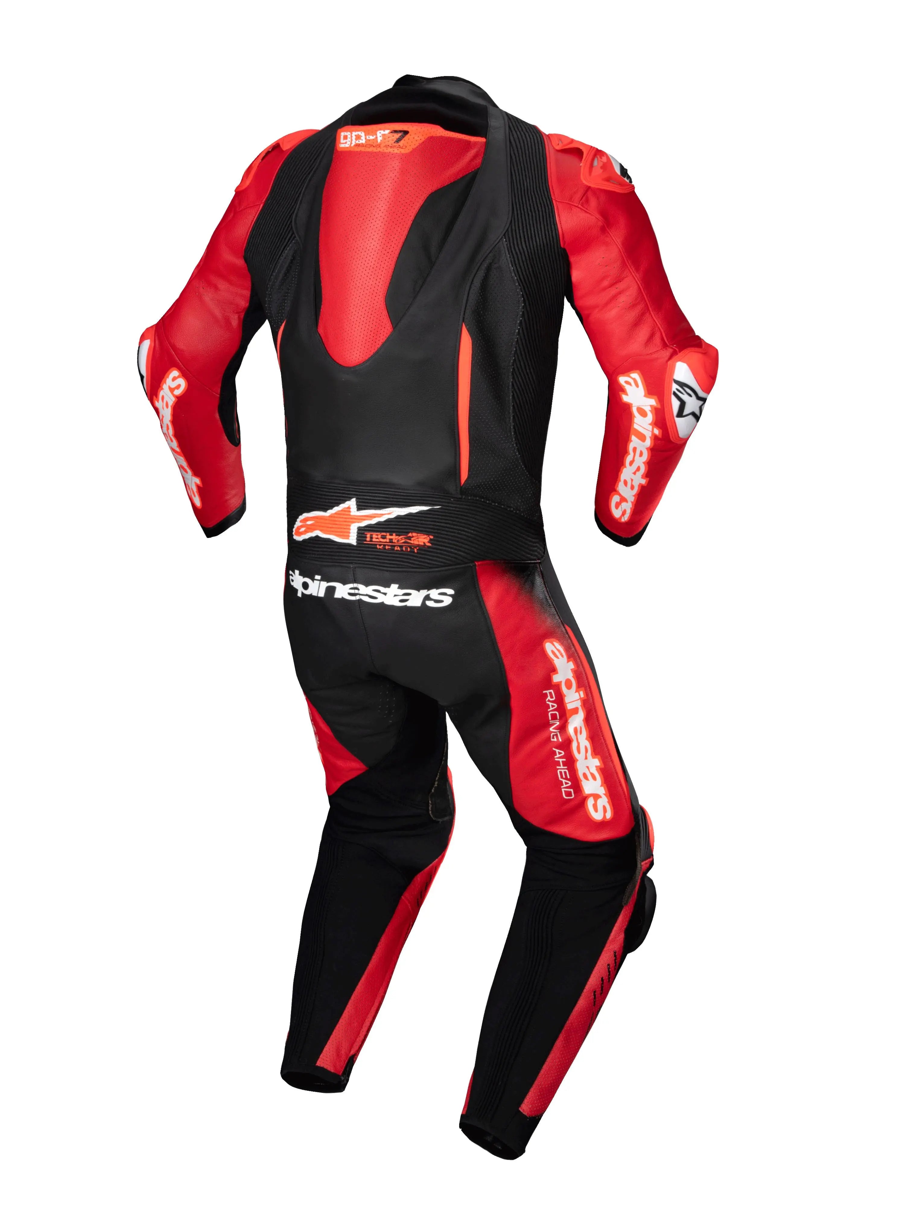 Alpinestars GP-R7 One Piece Leather Suit Black / Mid Red - FREE UK Shipping, FREE 365 Day Returns | Moto Central