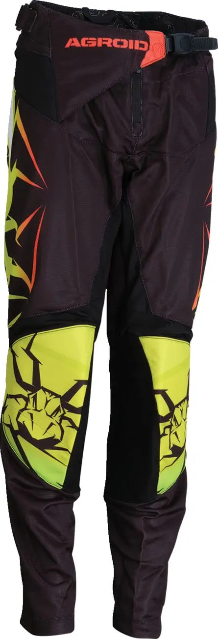 Moose Racing Agroid Youth Mesh Trouser Hi-Viz Yellow / Black - FREE UK Shipping, FREE 365 Day Returns | Moto Central