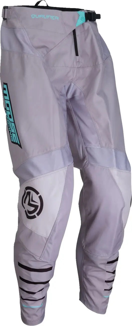 Moose Racing Qualifier Trouser Grey / Teal - FREE UK Shipping, FREE 365 Day Returns | Moto Central
