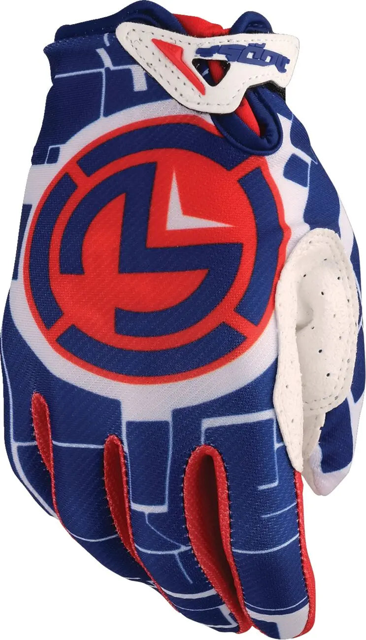 Moose Racing SX1 Youth Gloves Red / White / Blue - FREE UK Shipping, FREE 365 Day Returns | Moto Central