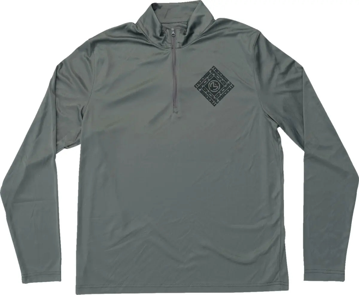 Moose Racing Spin Sync Quarter Zip Pullover Grey - FREE UK Shipping, FREE 365 Day Returns | Moto Central