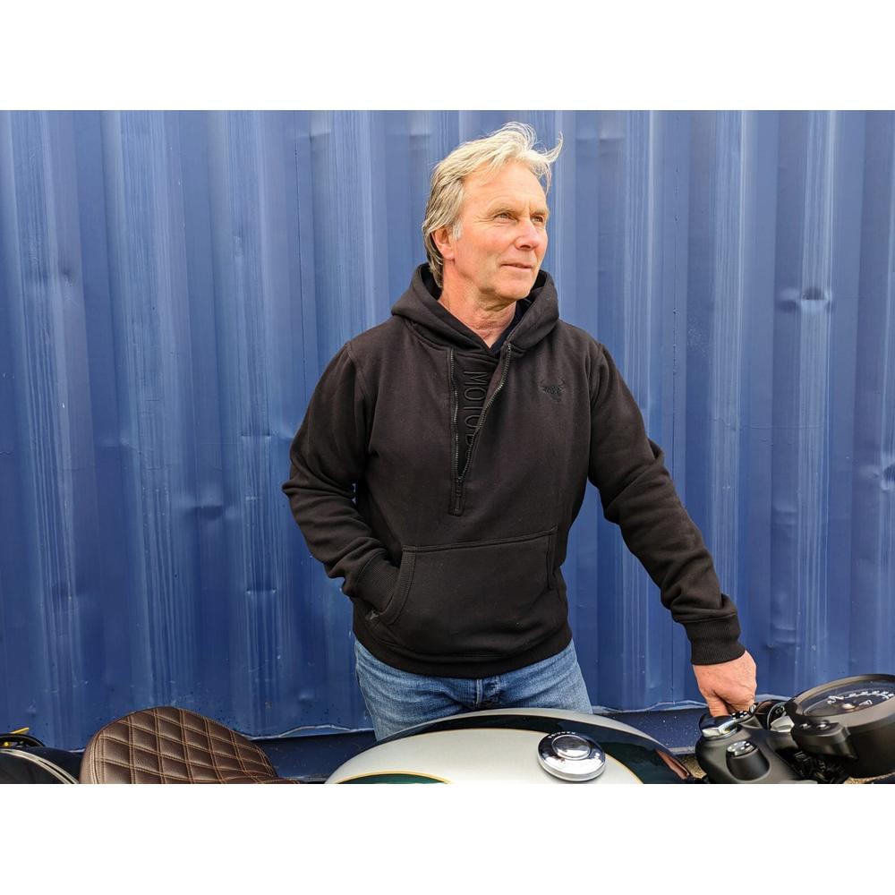 MotoBull Helmet Hoodie Black