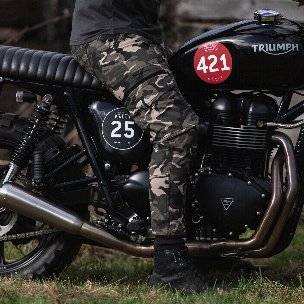 MotoBull Ryan Cargo Trouser Camo Green