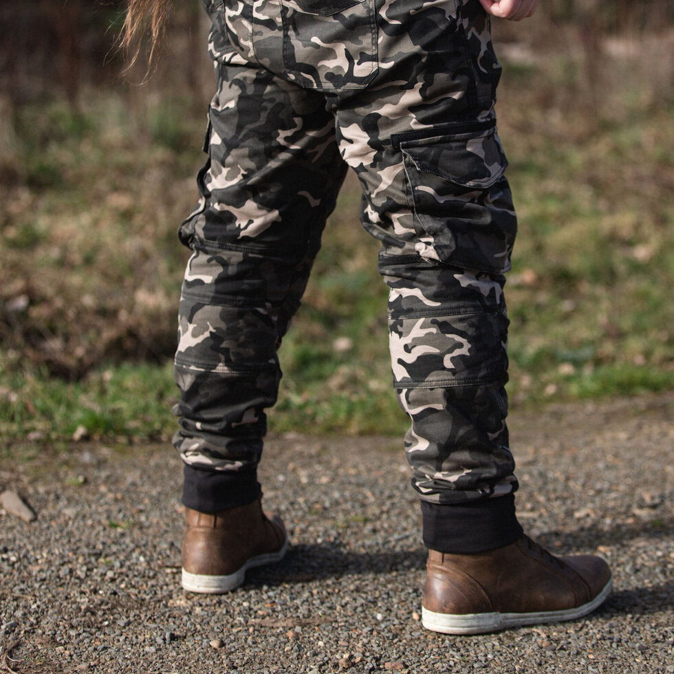MotoBull Ryan Cargo Trouser Camo Green