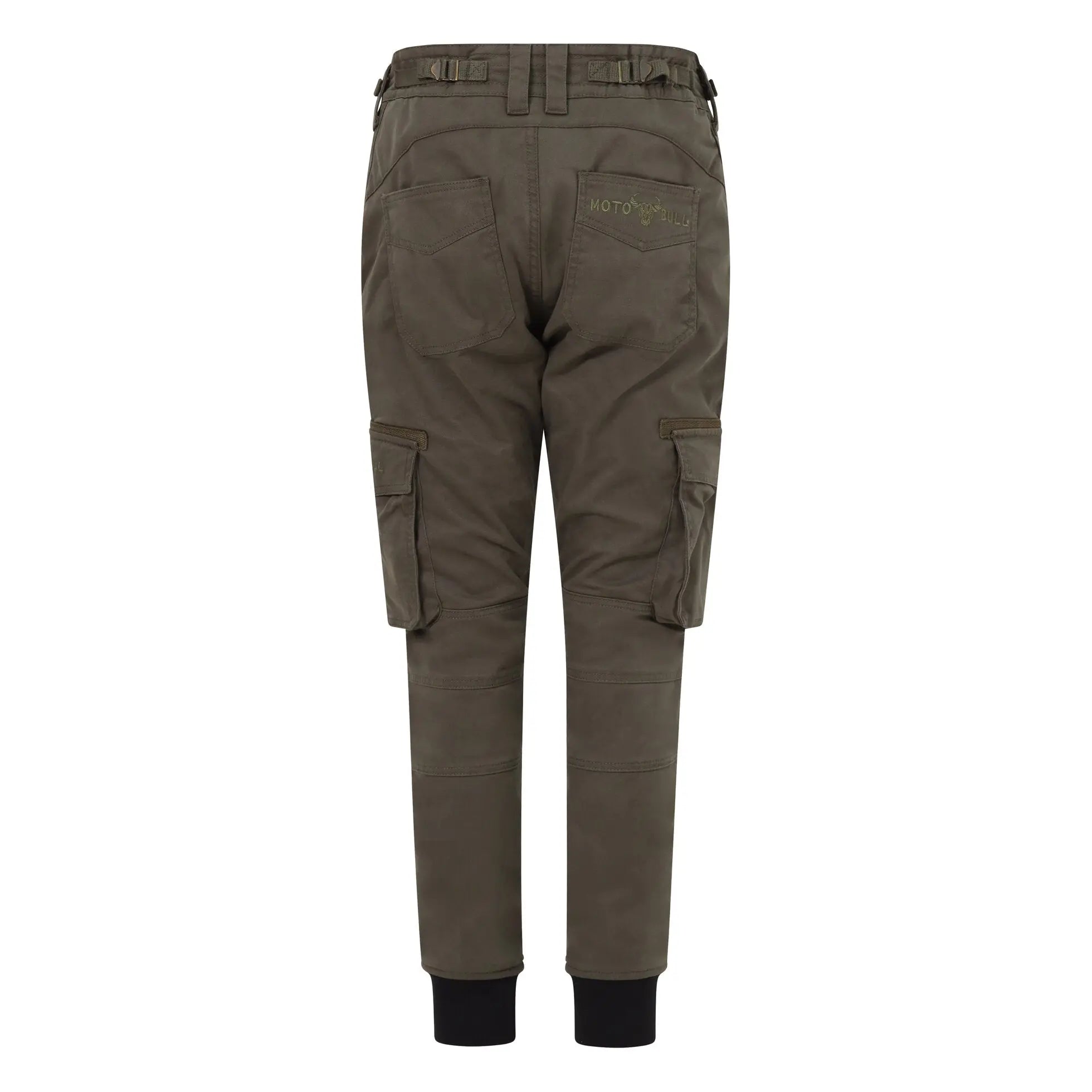 MotoBull Ryan Cargo Trouser Olive Green - FREE UK Shipping, FREE 365 Day Returns | Moto Central