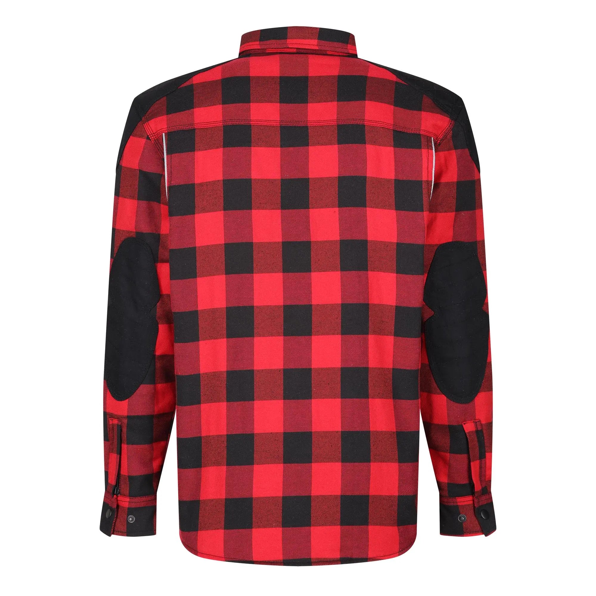 MotoBull Woody Flannel Textile Jacket Red - FREE UK Shipping, FREE 365 Day Returns | Moto Central
