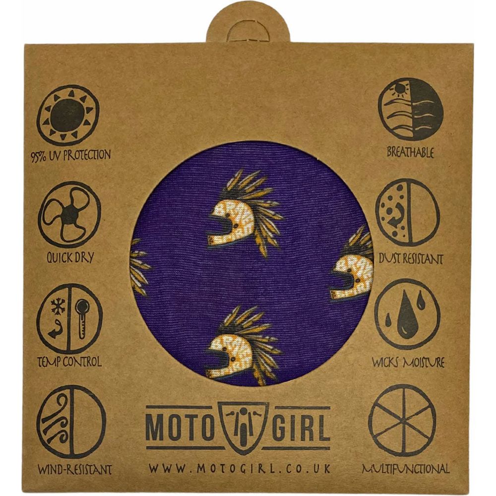 MotoGirl Brave Spirit Ladies Bandana Purple