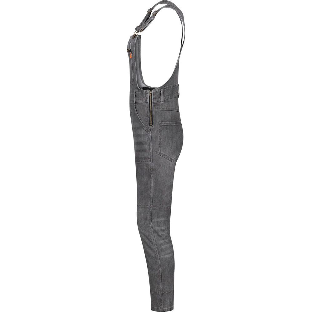 MotoGirl Daisy Ladies Dungaree Grey