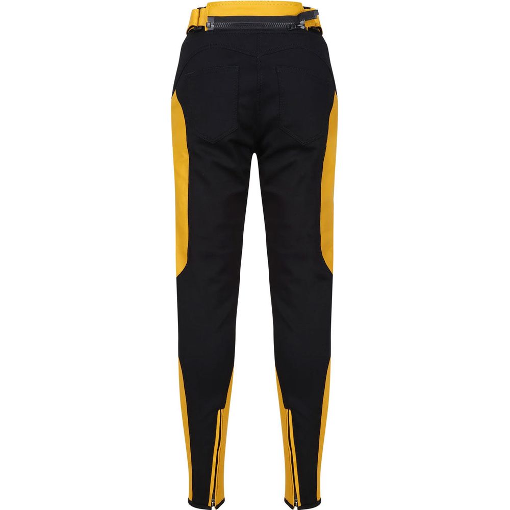 MotoGirl Fiona Ladies Leather Trouser Yellow