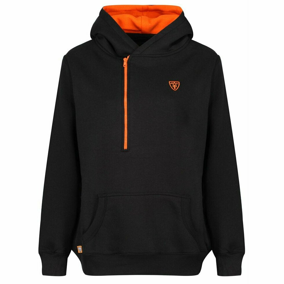 MotoGirl Helmet Ladies Hoodie Black / Orange