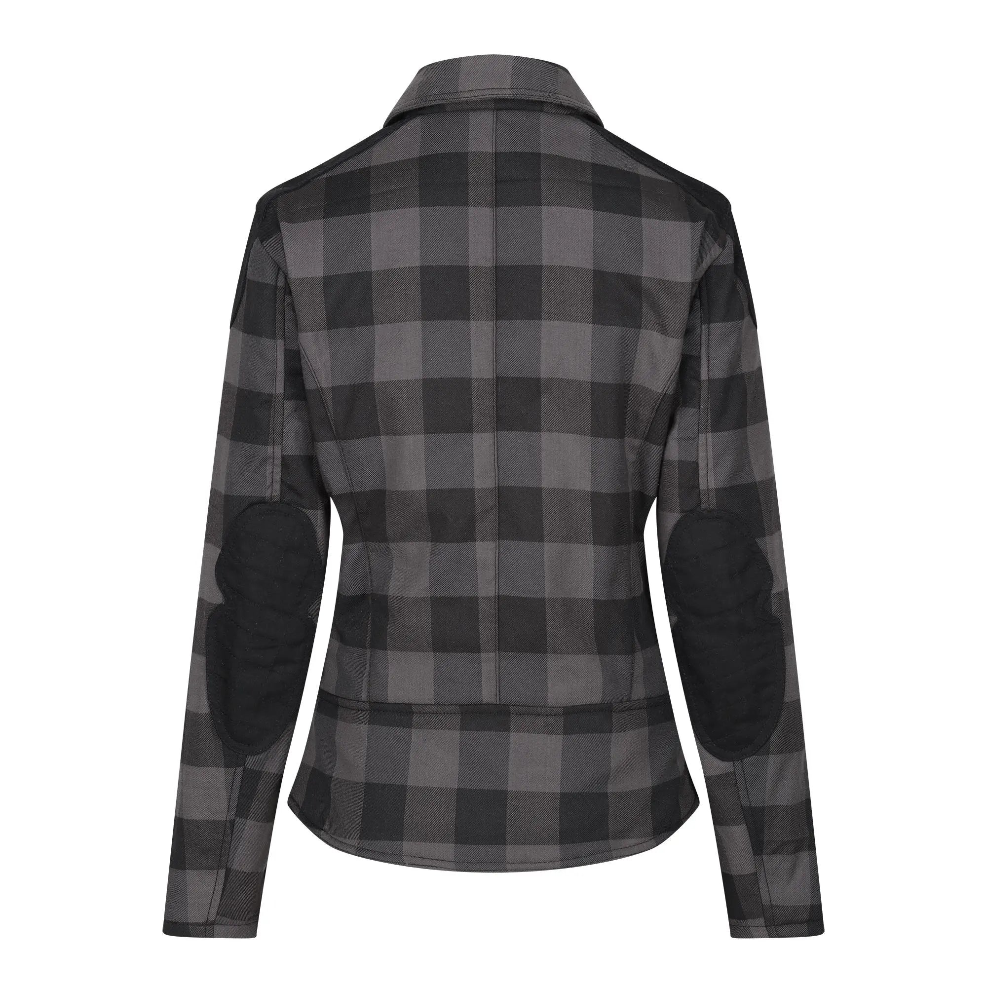 MotoGirl Jessie Flannel Ladies Textile Jacket Grey - FREE UK Shipping, FREE 365 Day Returns | Moto Central
